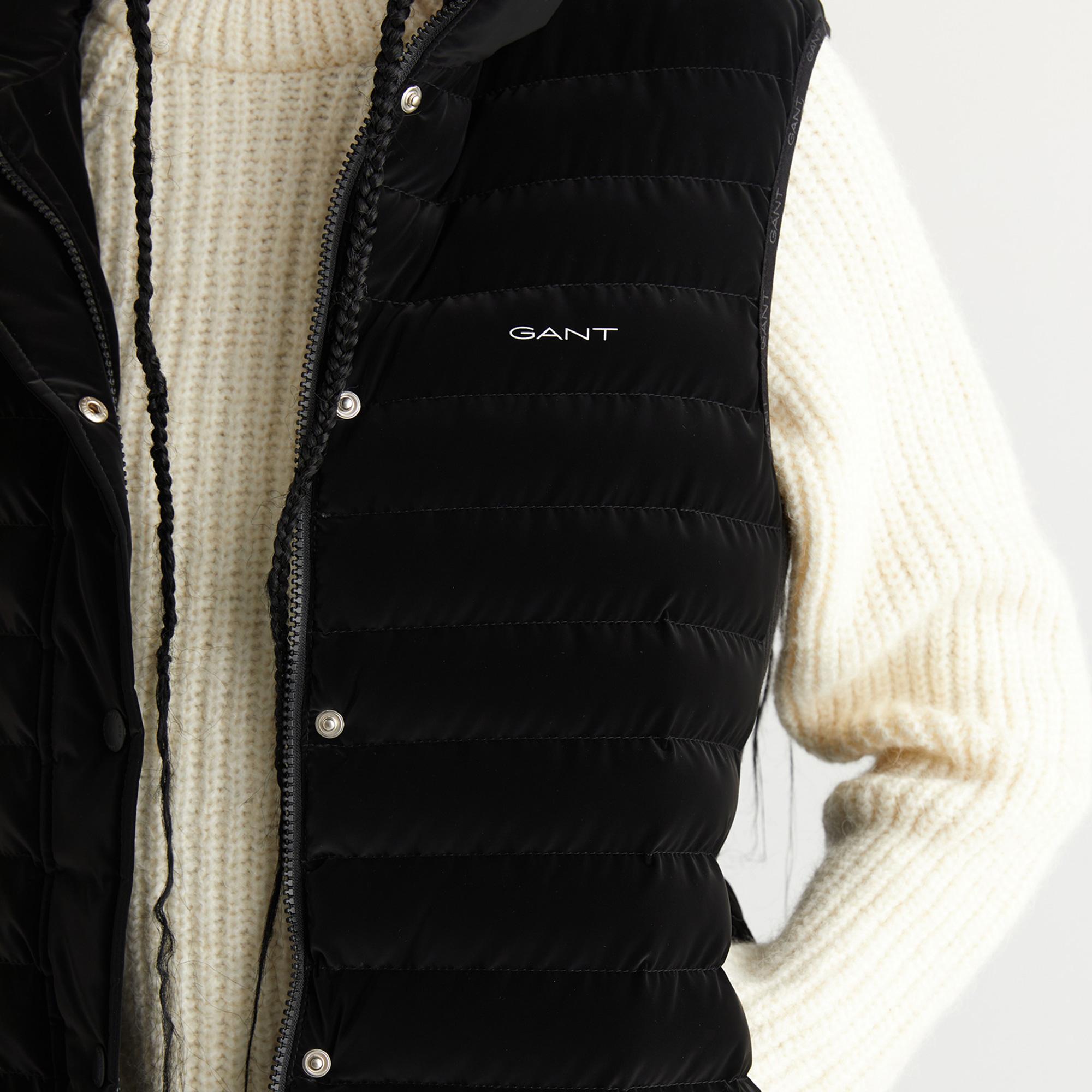 GANT Kadın Siyah Regular Fit Yelek