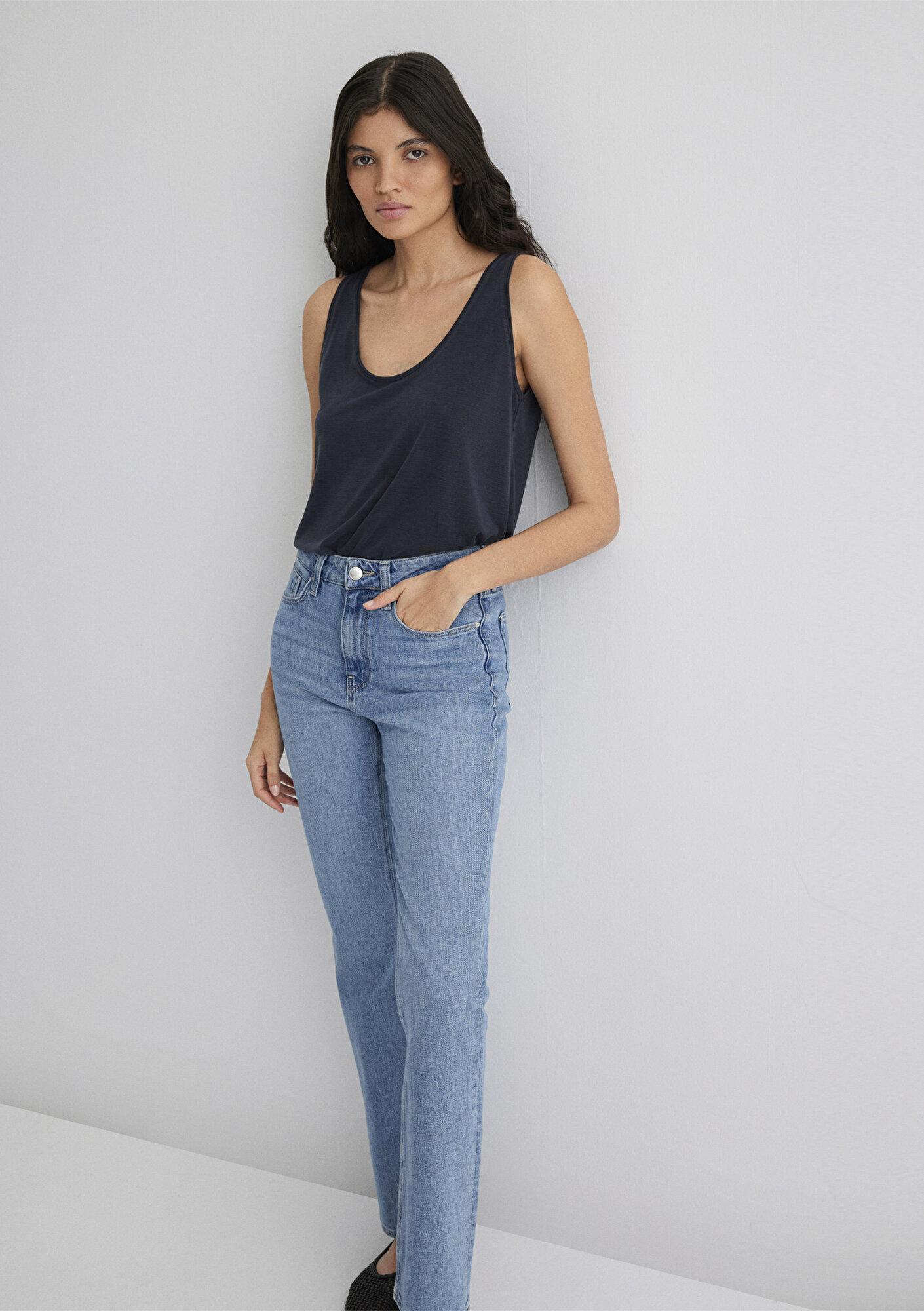 Mavi Soft-Premium Siyah (TENCEL™) Modal Karışımlı Atlet Slim Fit / Dar Kesim 1613216-900