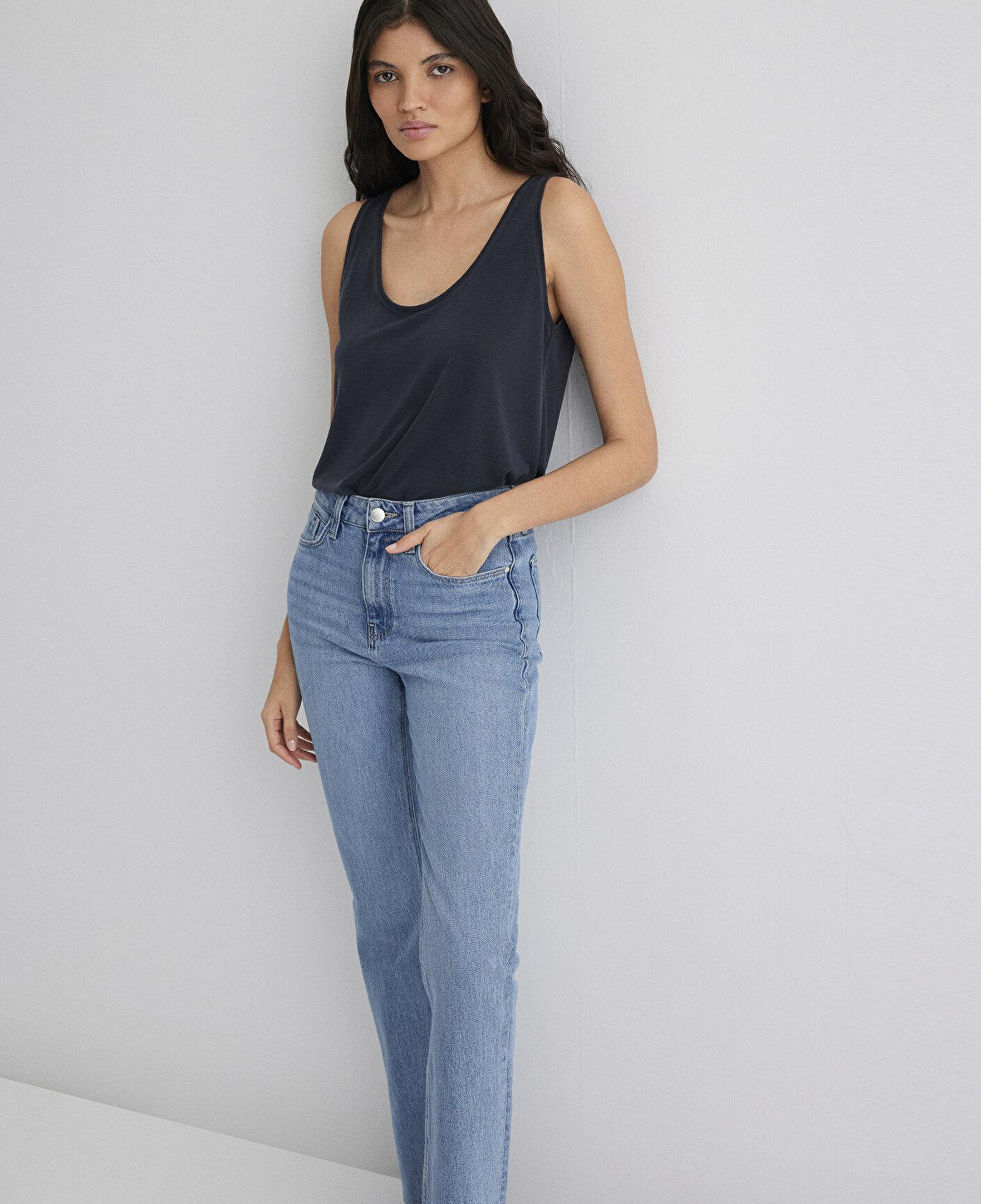 Mavi Soft-Premium Siyah (TENCEL™) Modal Karışımlı Atlet Slim Fit / Dar Kesim 1613216-900