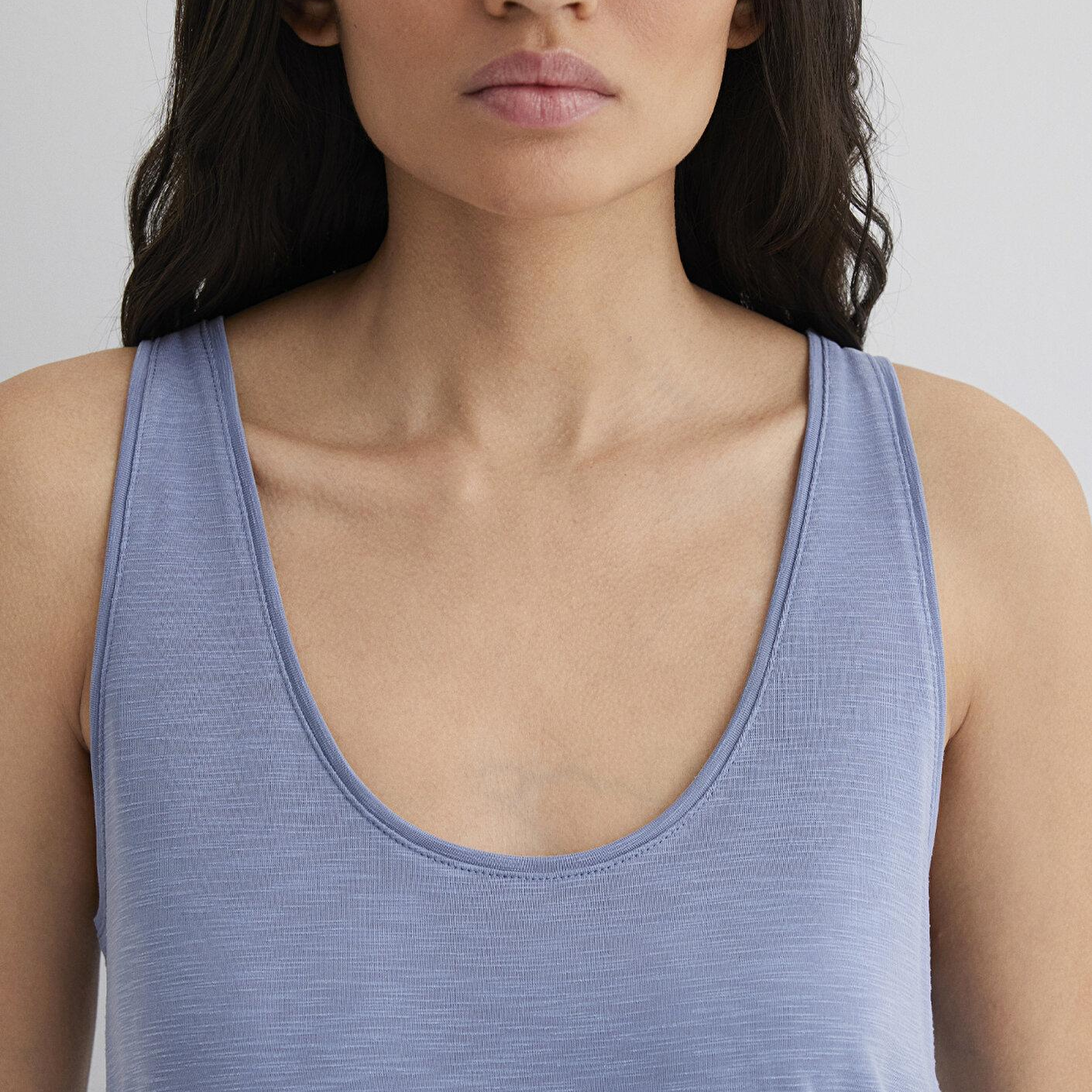 Mavi Soft-Premium Mavi (TENCEL™) Modal Karışımlı Atlet Slim Fit / Dar Kesim 1613216-70850