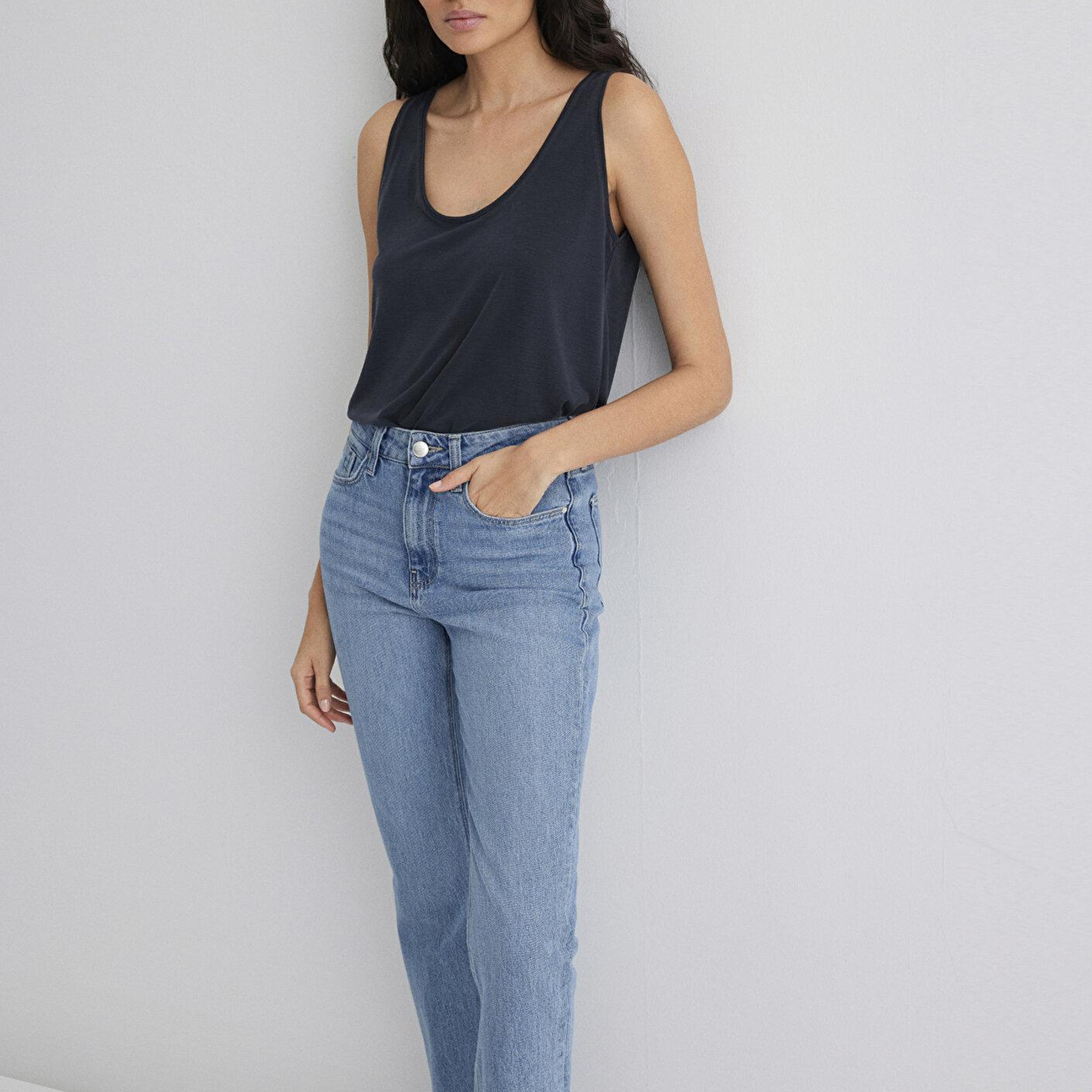 Mavi Soft-Premium Siyah (TENCEL™) Modal Karışımlı Atlet Slim Fit / Dar Kesim 1613216-900