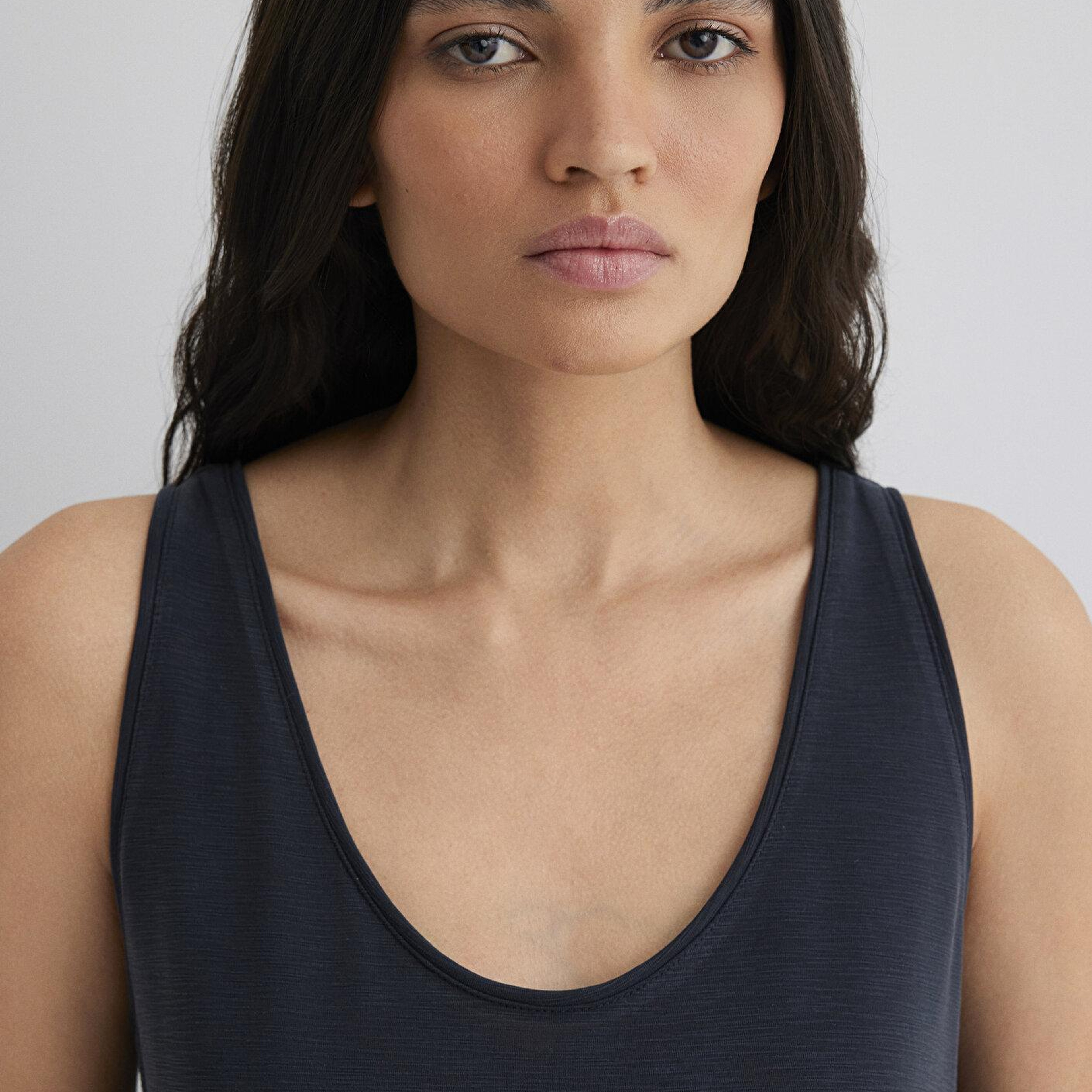 Mavi Soft-Premium Siyah (TENCEL™) Modal Karışımlı Atlet Slim Fit / Dar Kesim 1613216-900