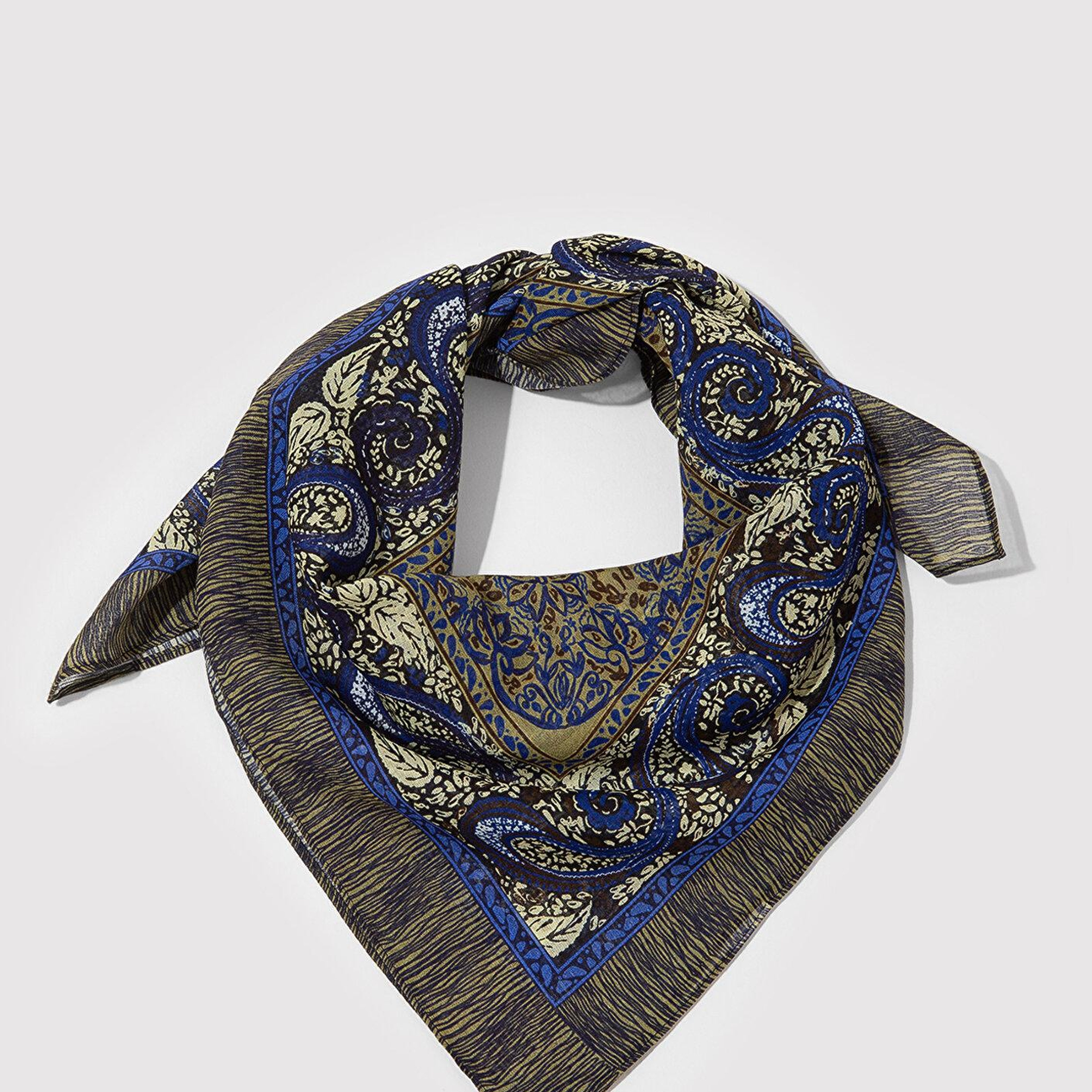 Mavi Baskılı Bandana 1913412-82128