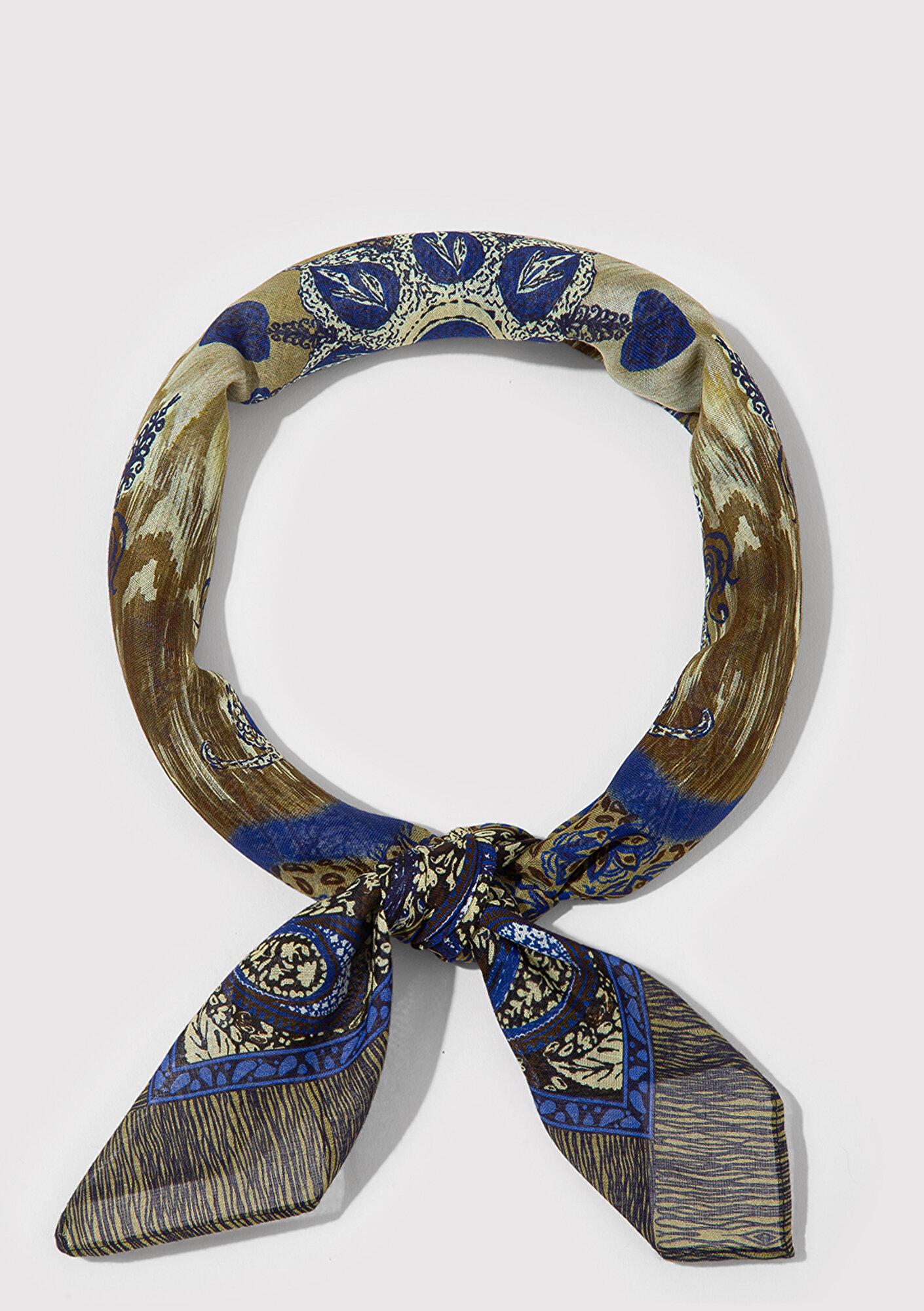 Mavi Baskılı Bandana 1913412-82128