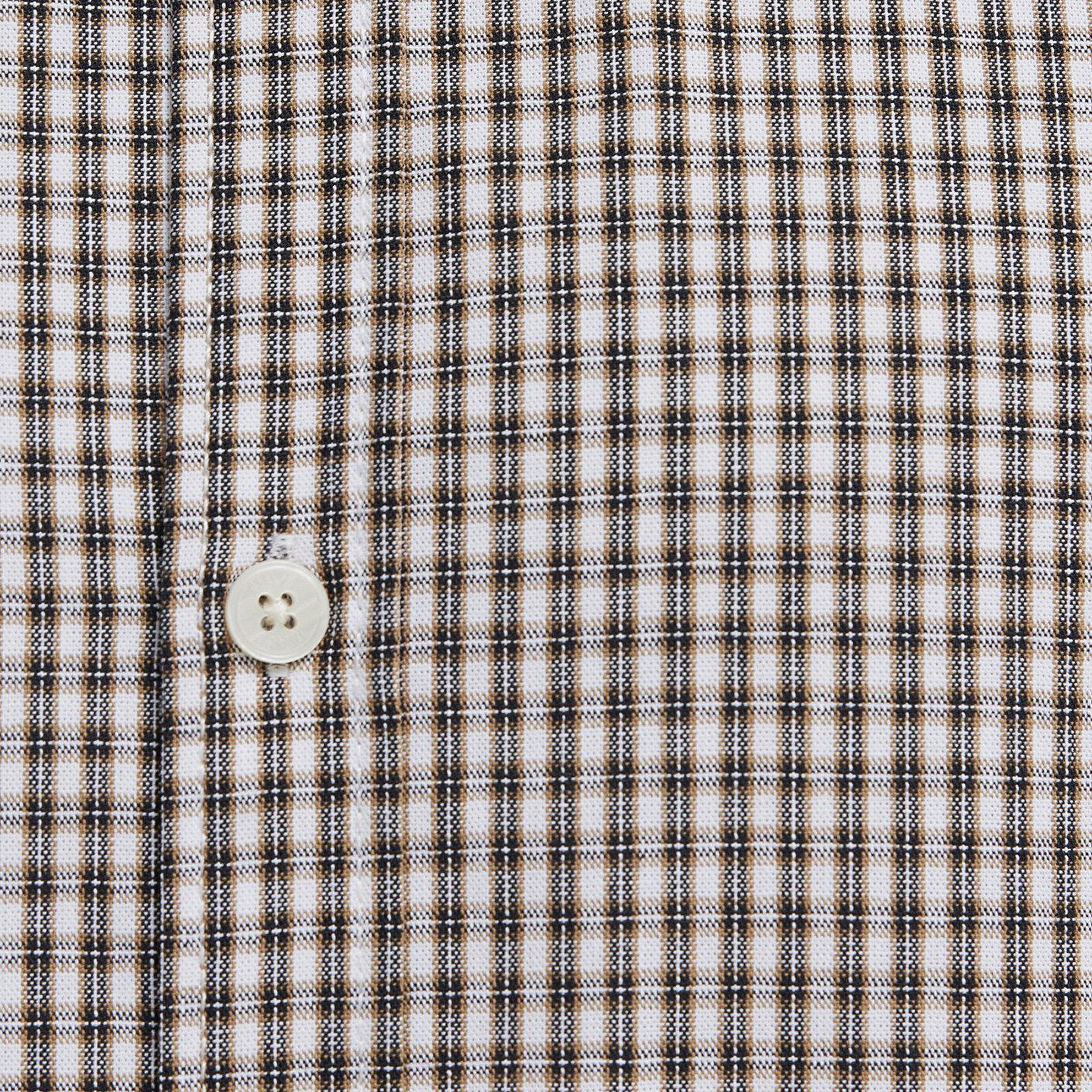 Mavi Kahverengi Ekose Gömlek Oversize / Geniş Kesim 0211870-91413