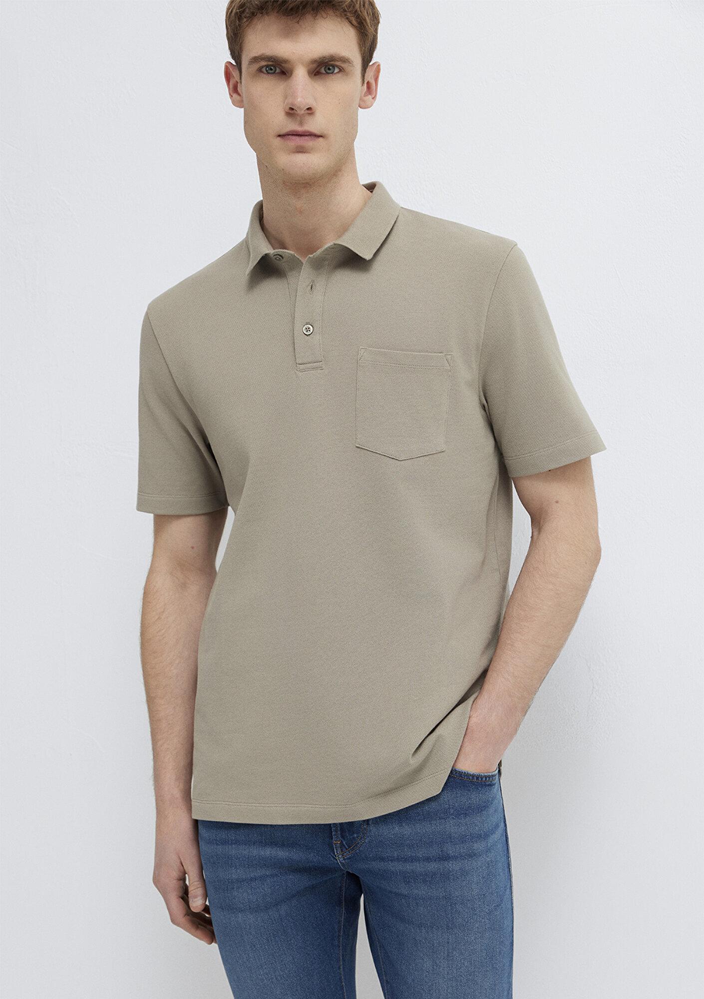 Mavi Kahverengi Polo Tişört Regular Fit / Normal Kesim 0613465-70352