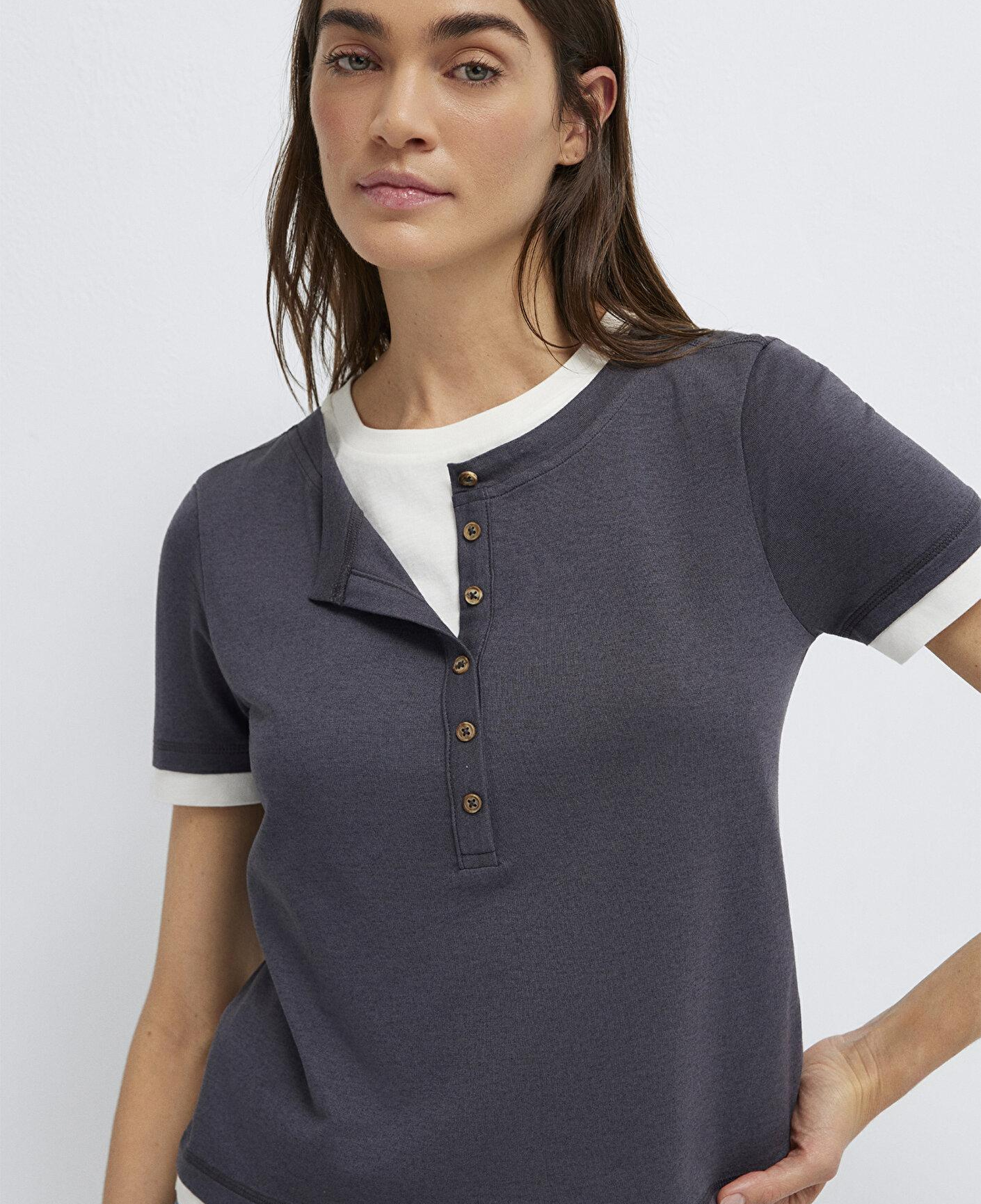 Mavi Antrasit Tişört Slim Fit / Dar Kesim 1614114-80932