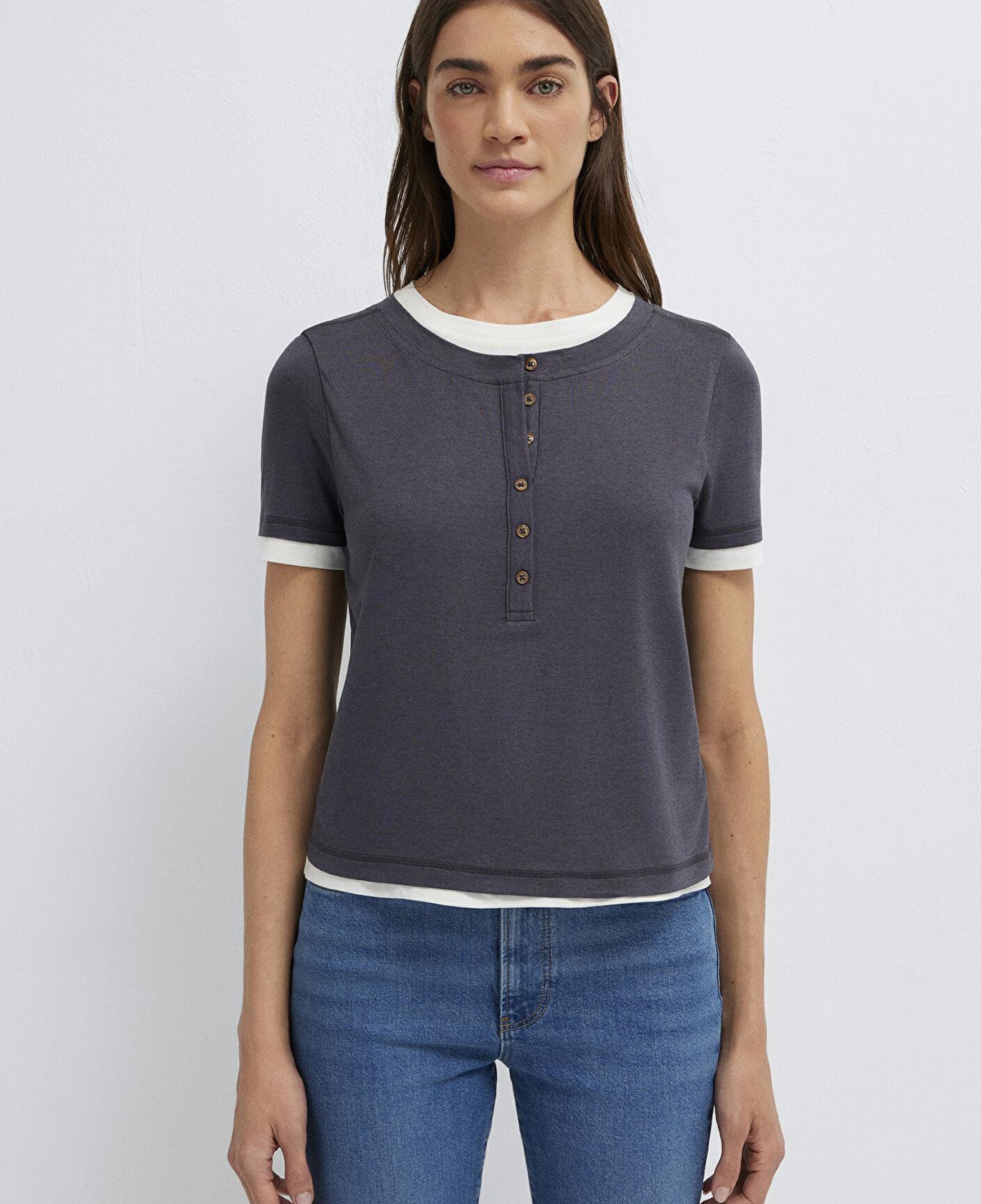 Mavi Antrasit Tişört Slim Fit / Dar Kesim 1614114-80932