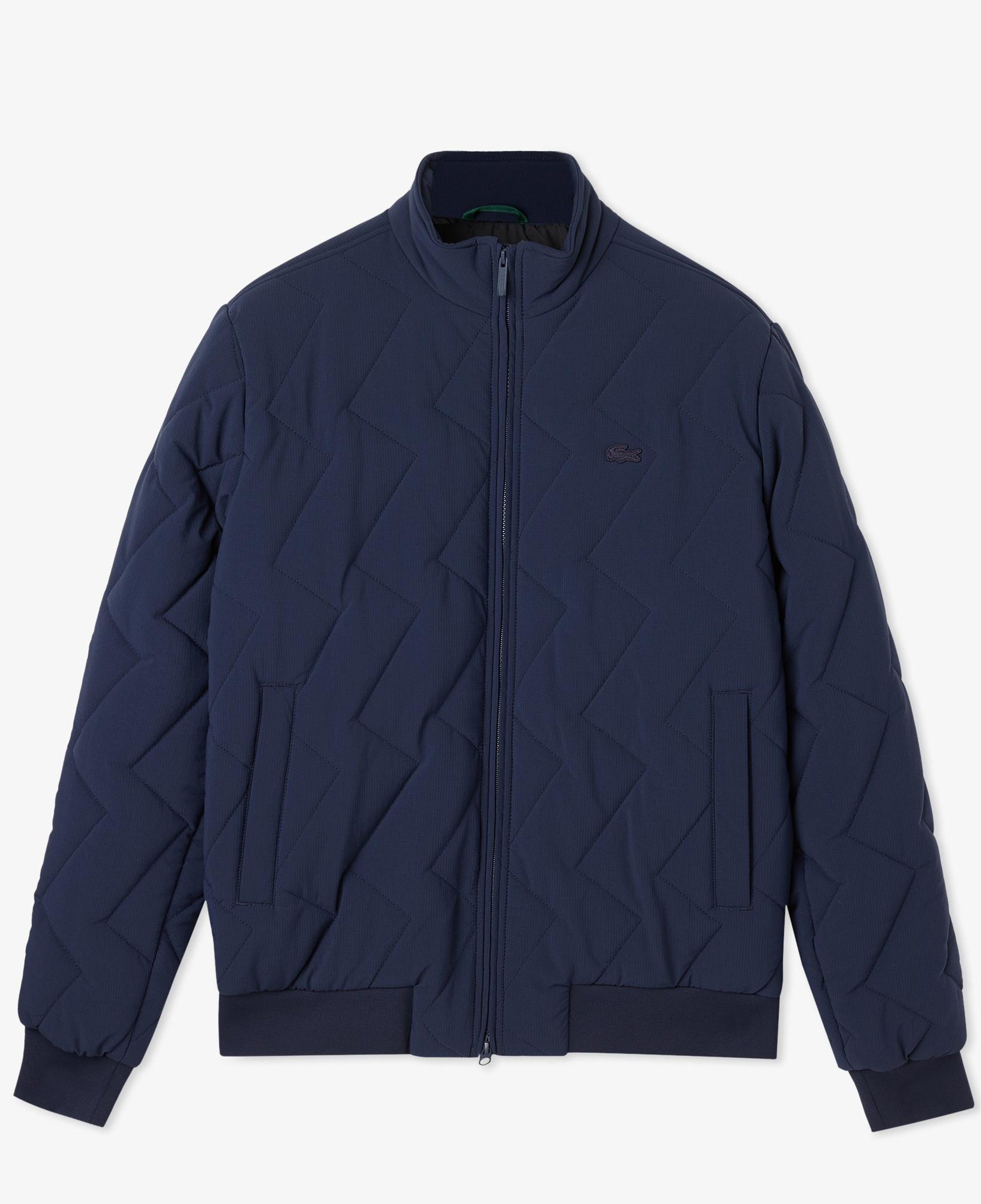 Lacoste Erkek Dik Yaka Kapitone Lacivert Mont