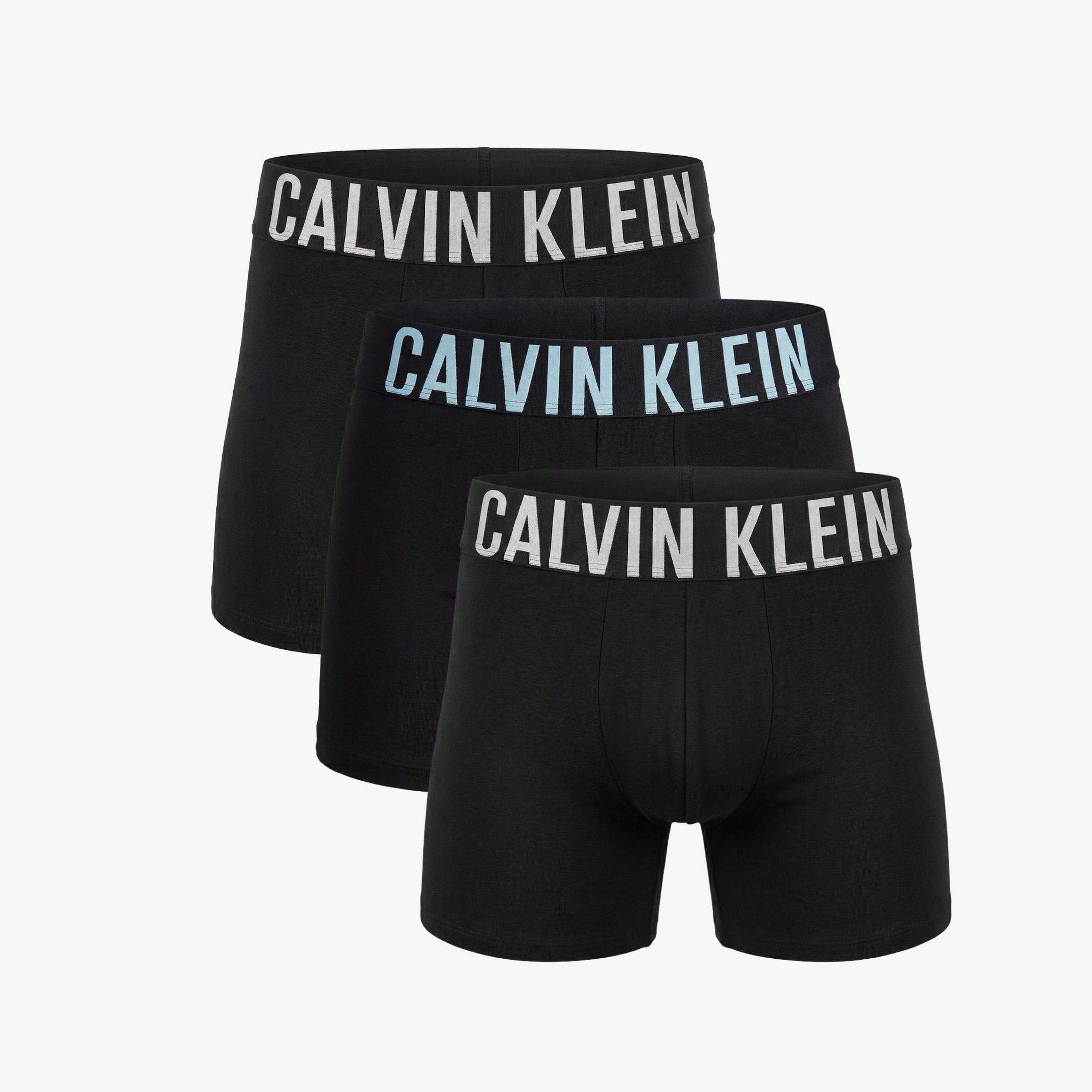 Calvin Klein Brief 3'lü Erkek Mavi Boxer