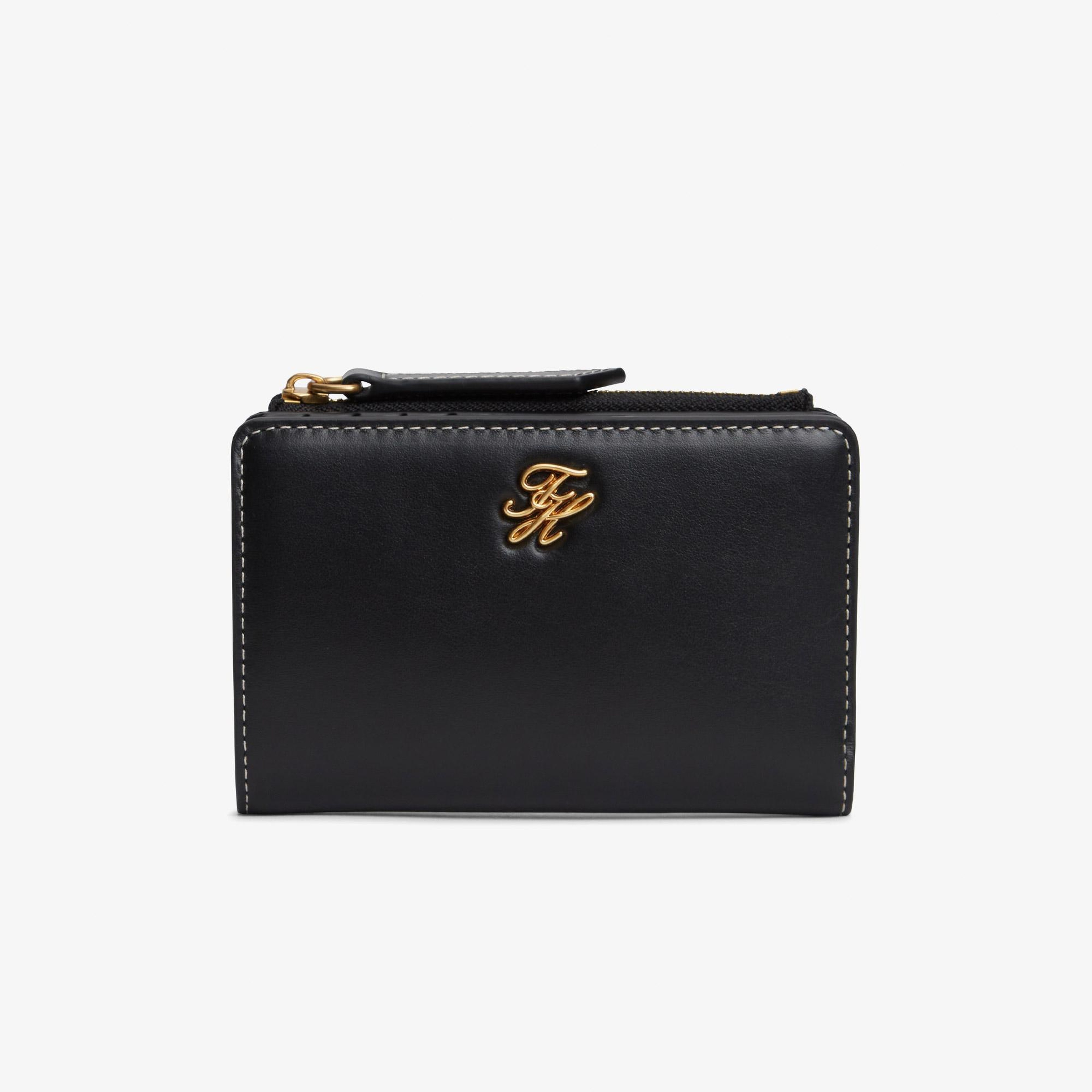 Tommy Hilfiger Script Leather Kadın Siyah Cüzdan