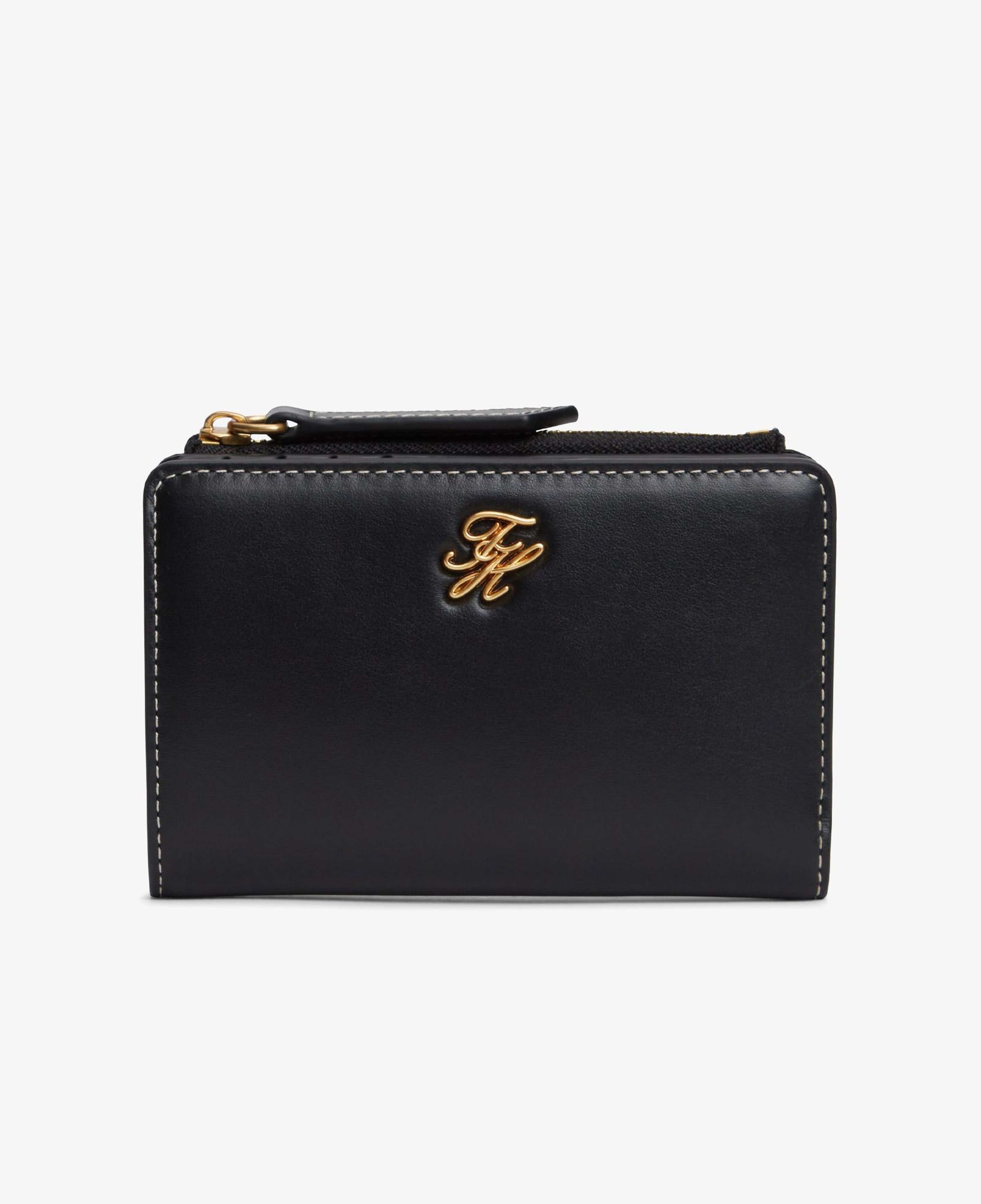 Tommy Hilfiger Script Leather Kadın Siyah Cüzdan