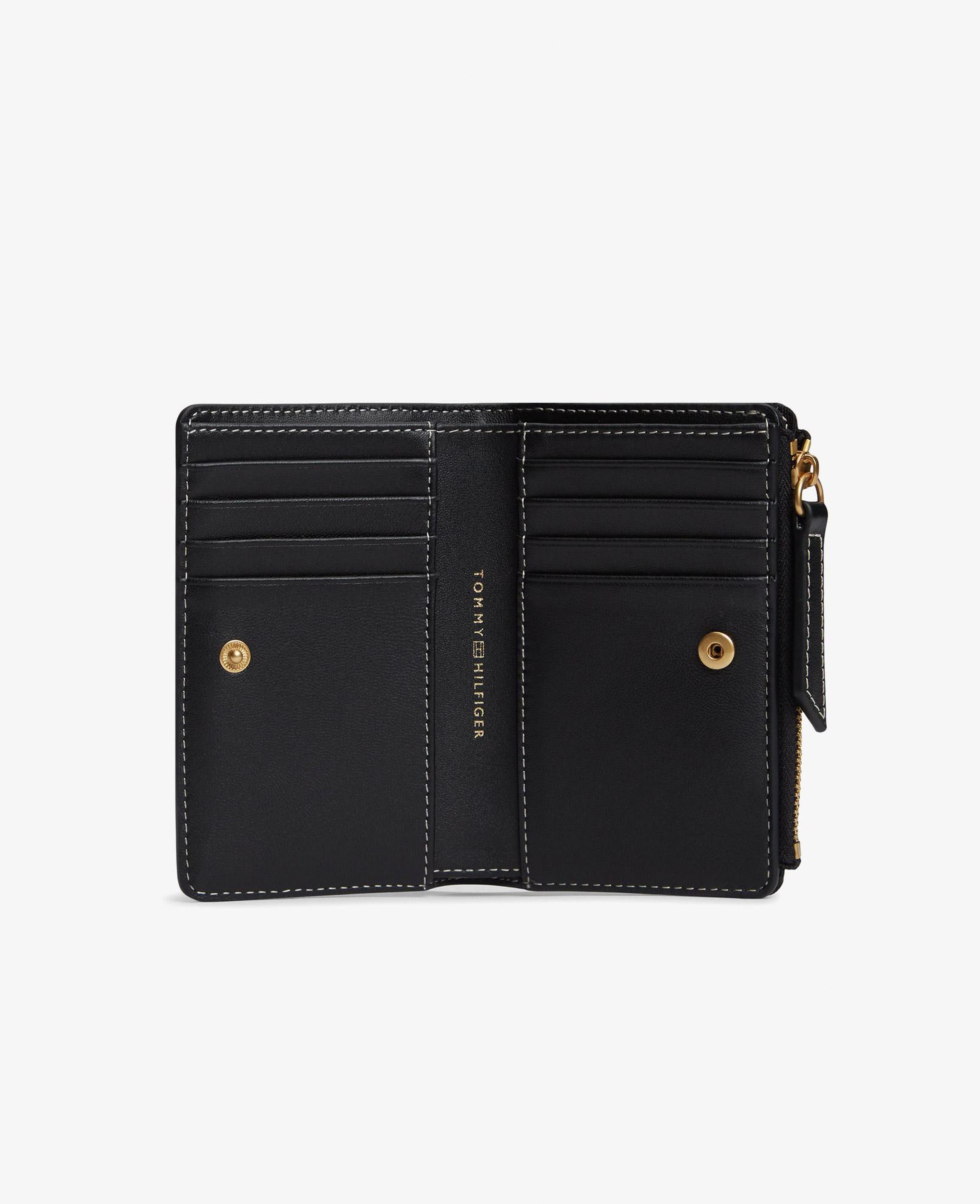Tommy Hilfiger Script Leather Kadın Siyah Cüzdan