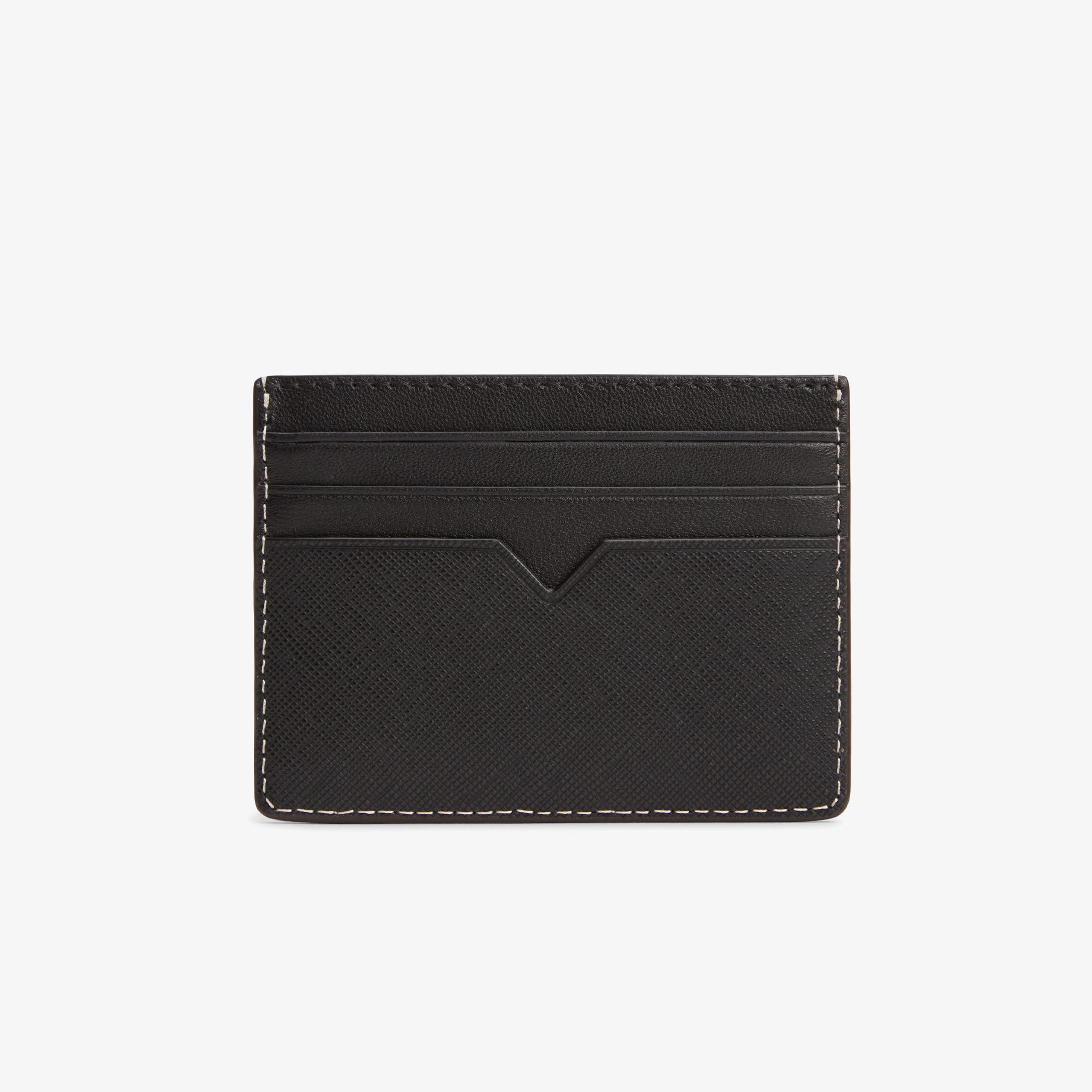 Tommy Hilfiger Saffiano Erkek Siyah Kartlık