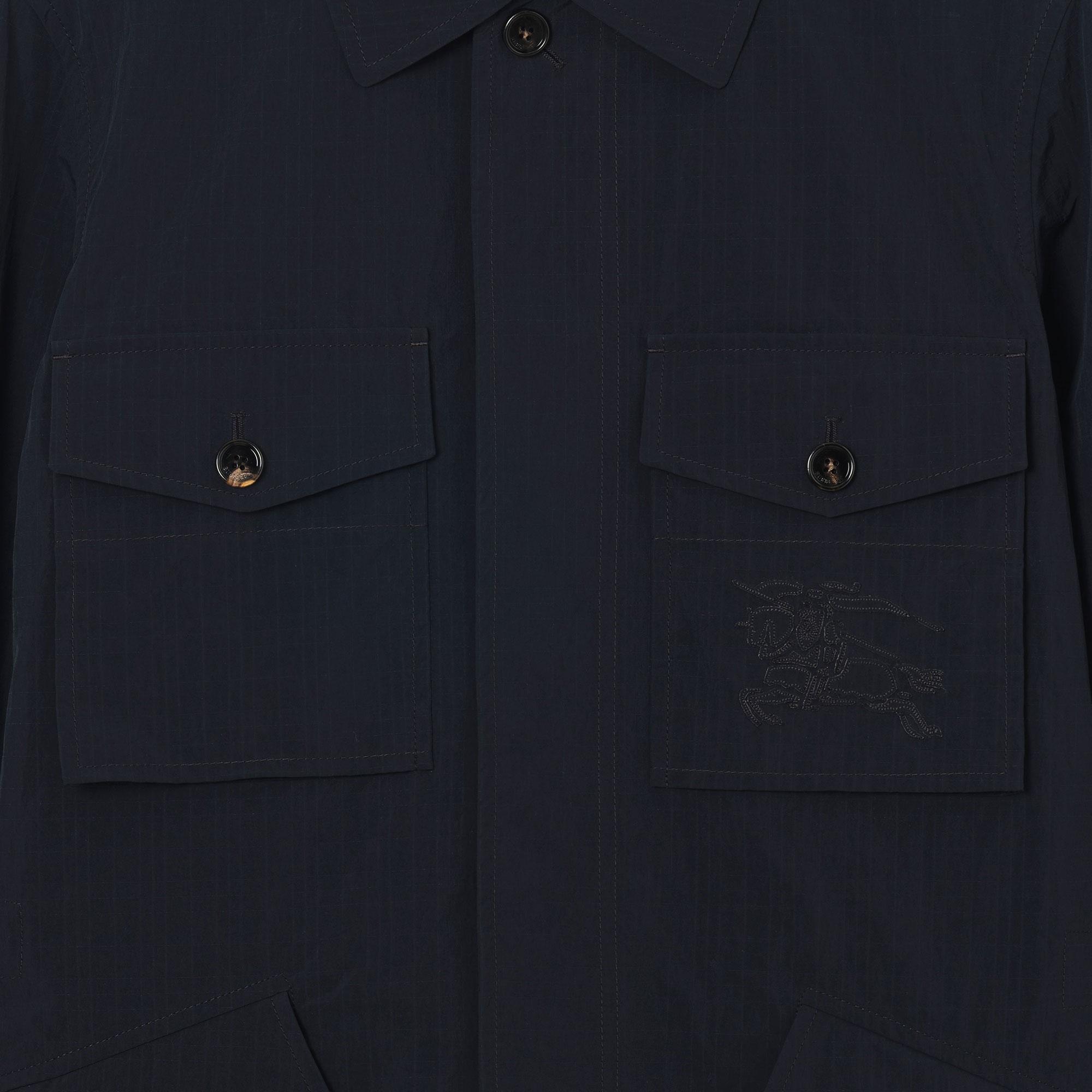 Burberry Erkek Lacivert Mont