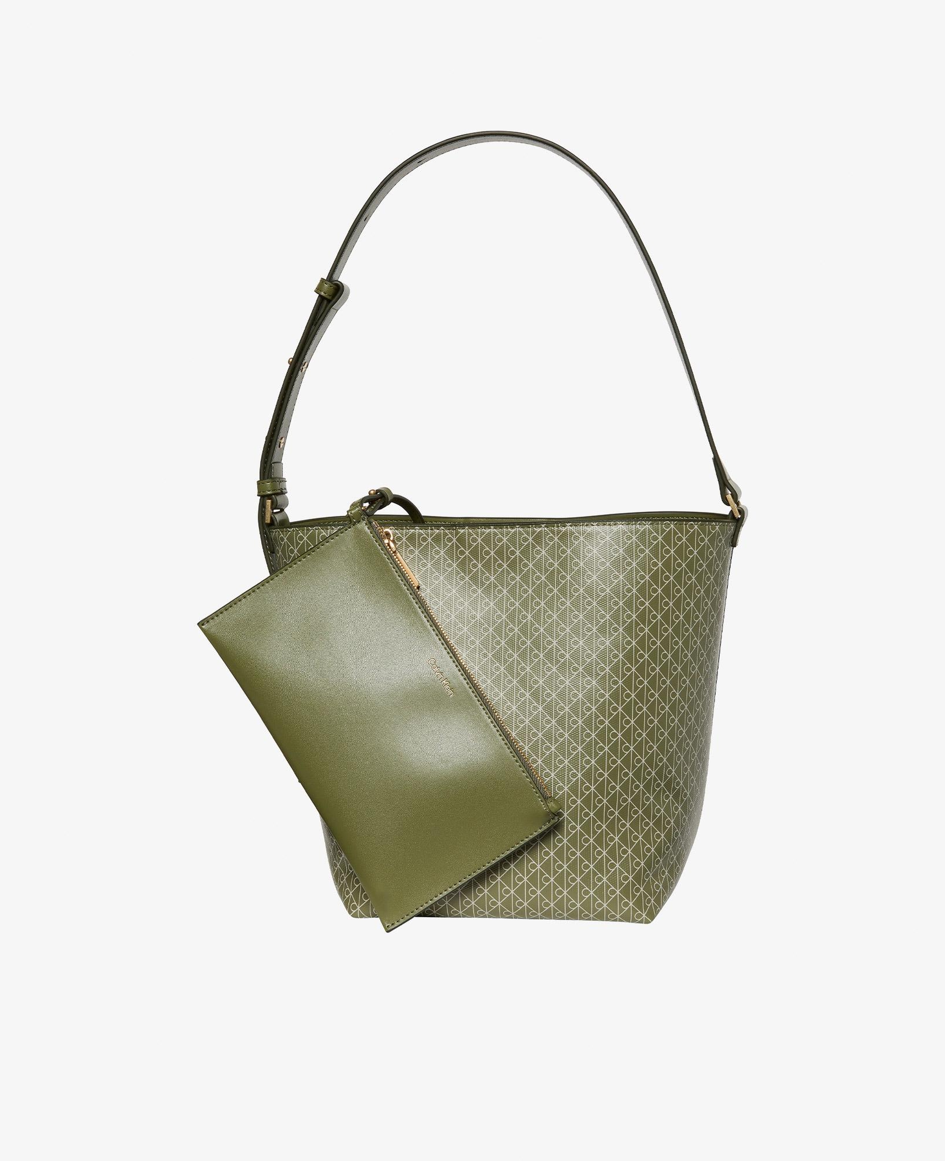 Calvin Klein Emblem Medium Bucket Kadın Yeşil El Çantası