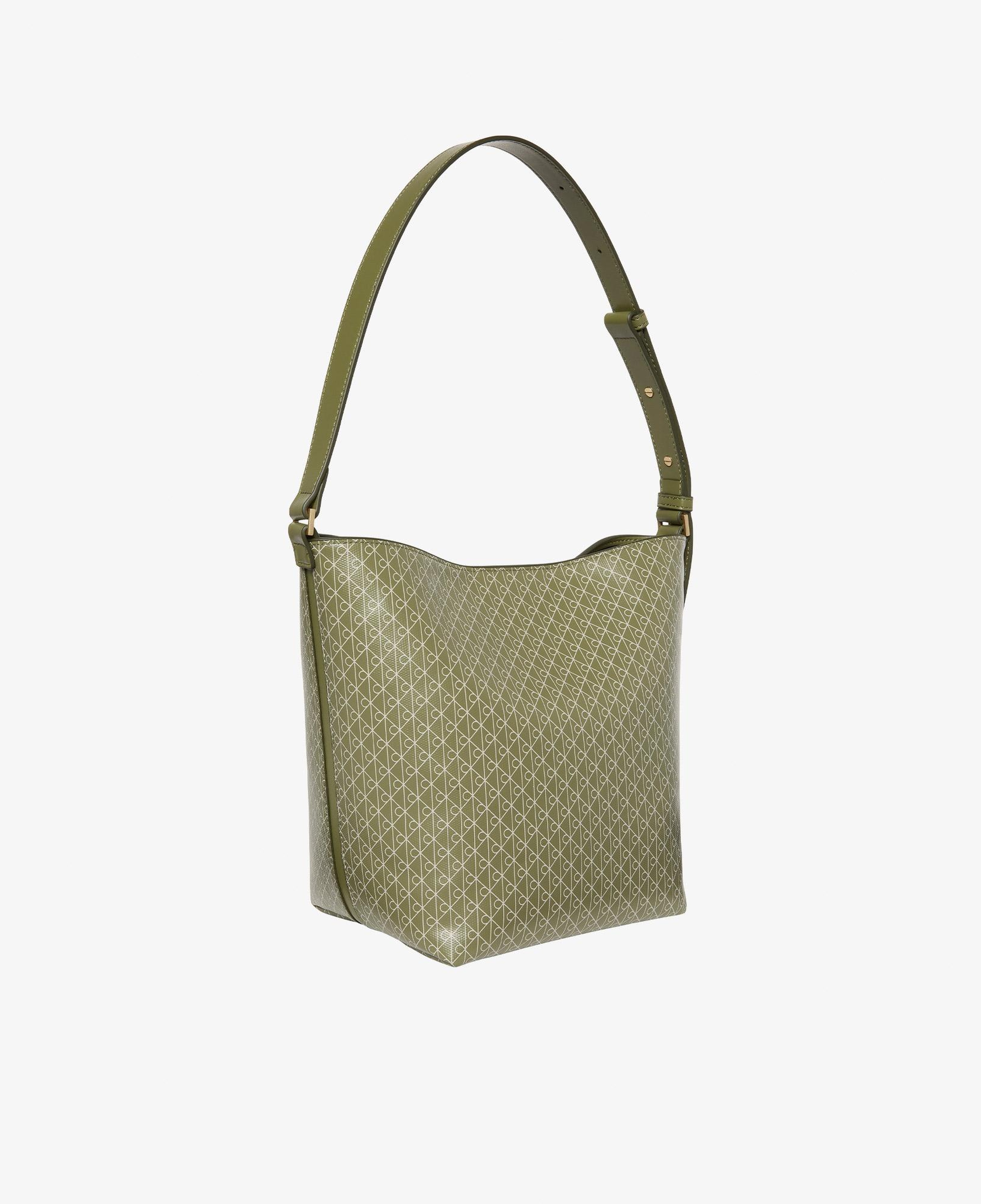 Calvin Klein Emblem Medium Bucket Kadın Yeşil El Çantası