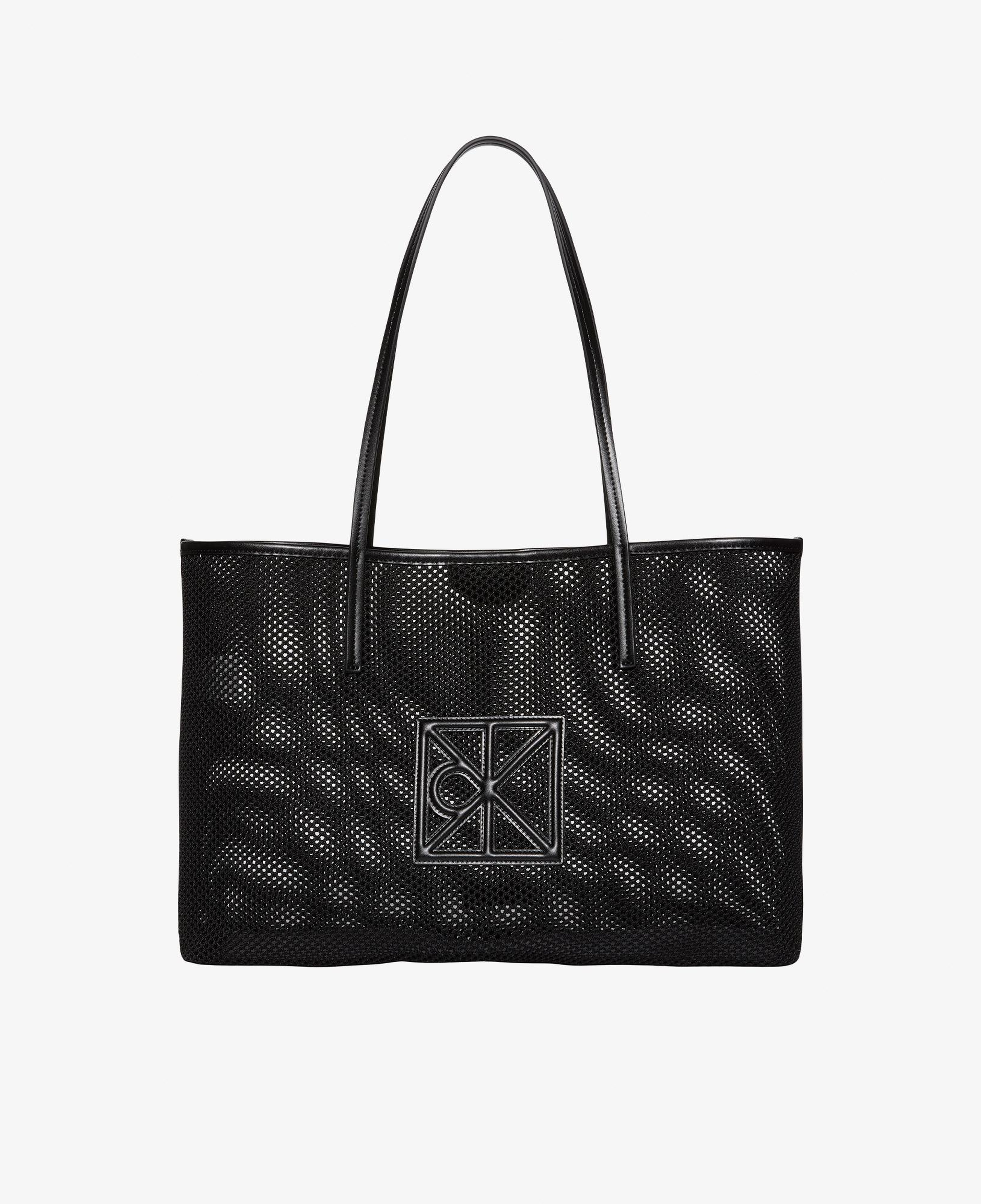 Calvin Klein Emblem Mesh Kadın Siyah Tote Çanta
