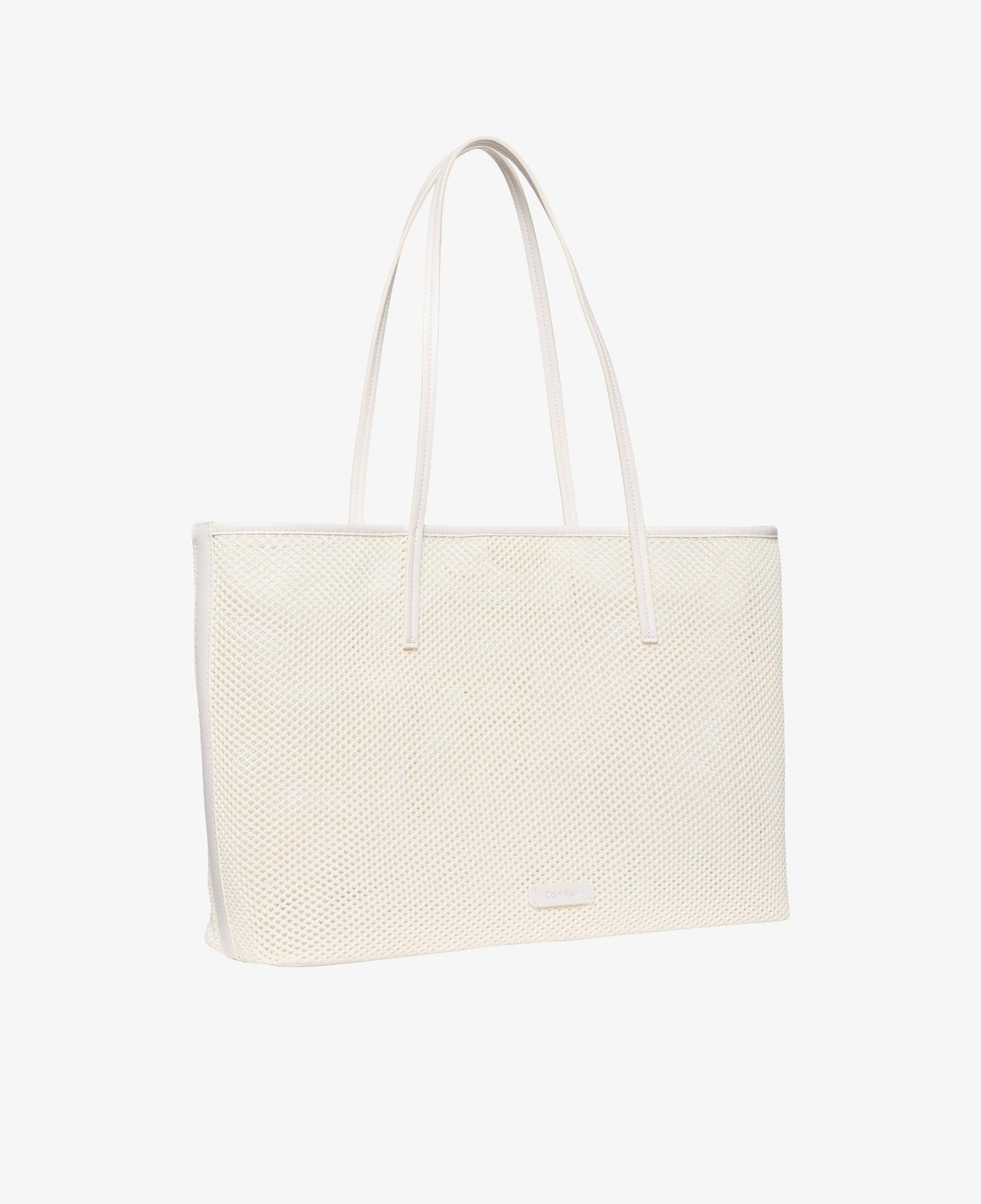 Calvin Klein Emblem Mesh Kadın Beyaz Tote Çanta