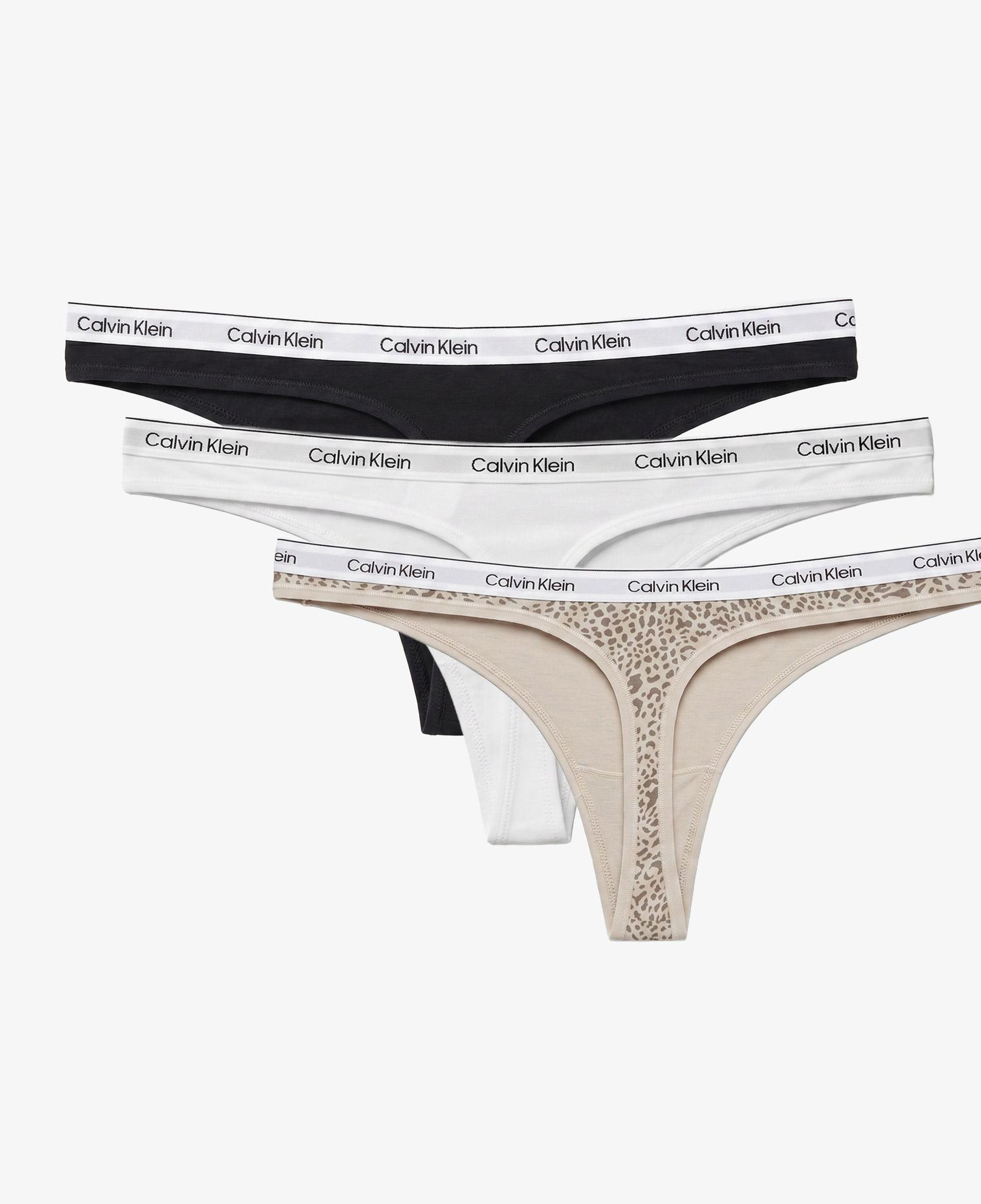 Calvin Klein Thong 3'lü Kadın Mavi Külot