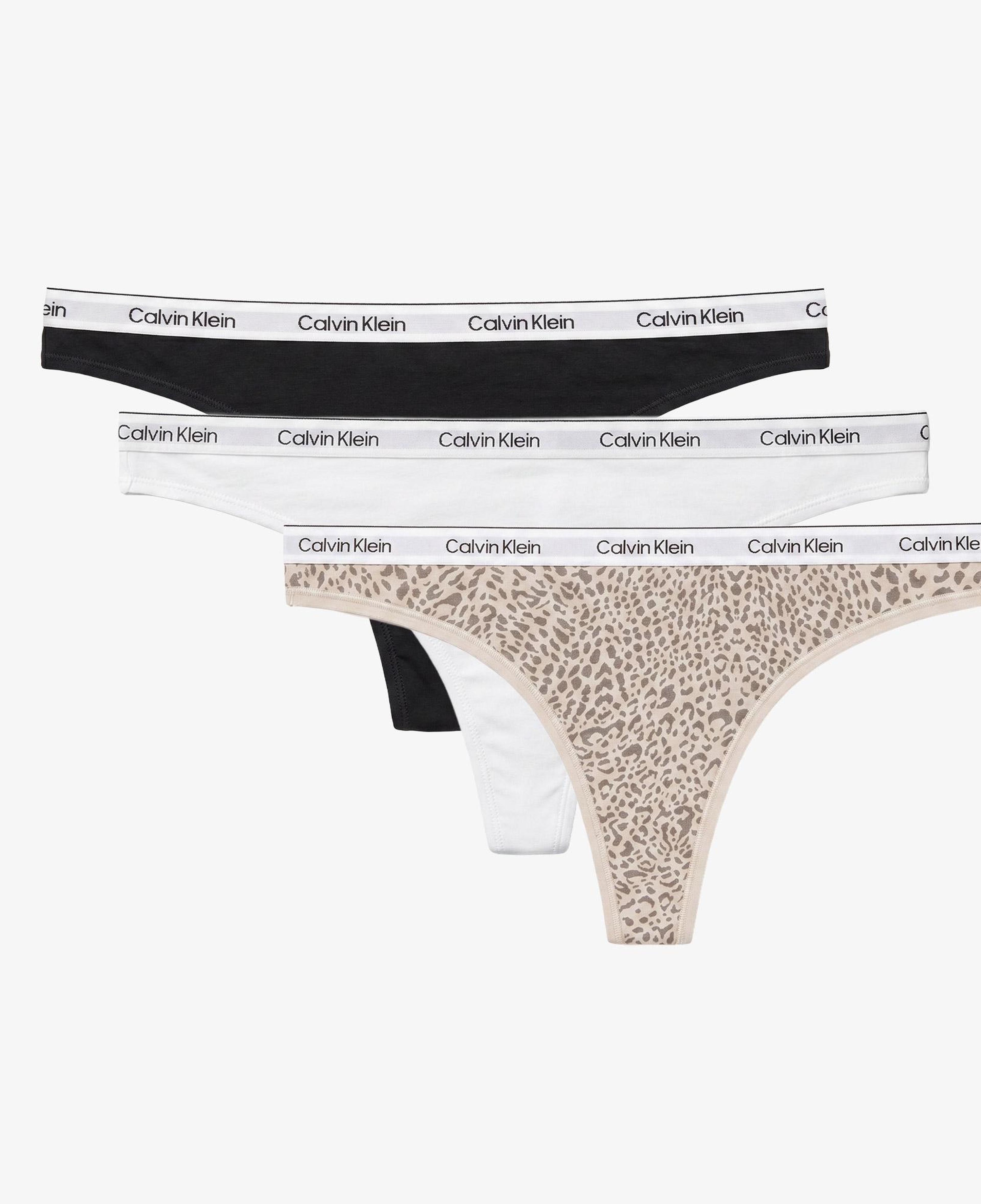 Calvin Klein Thong 3'lü Kadın Mavi Külot