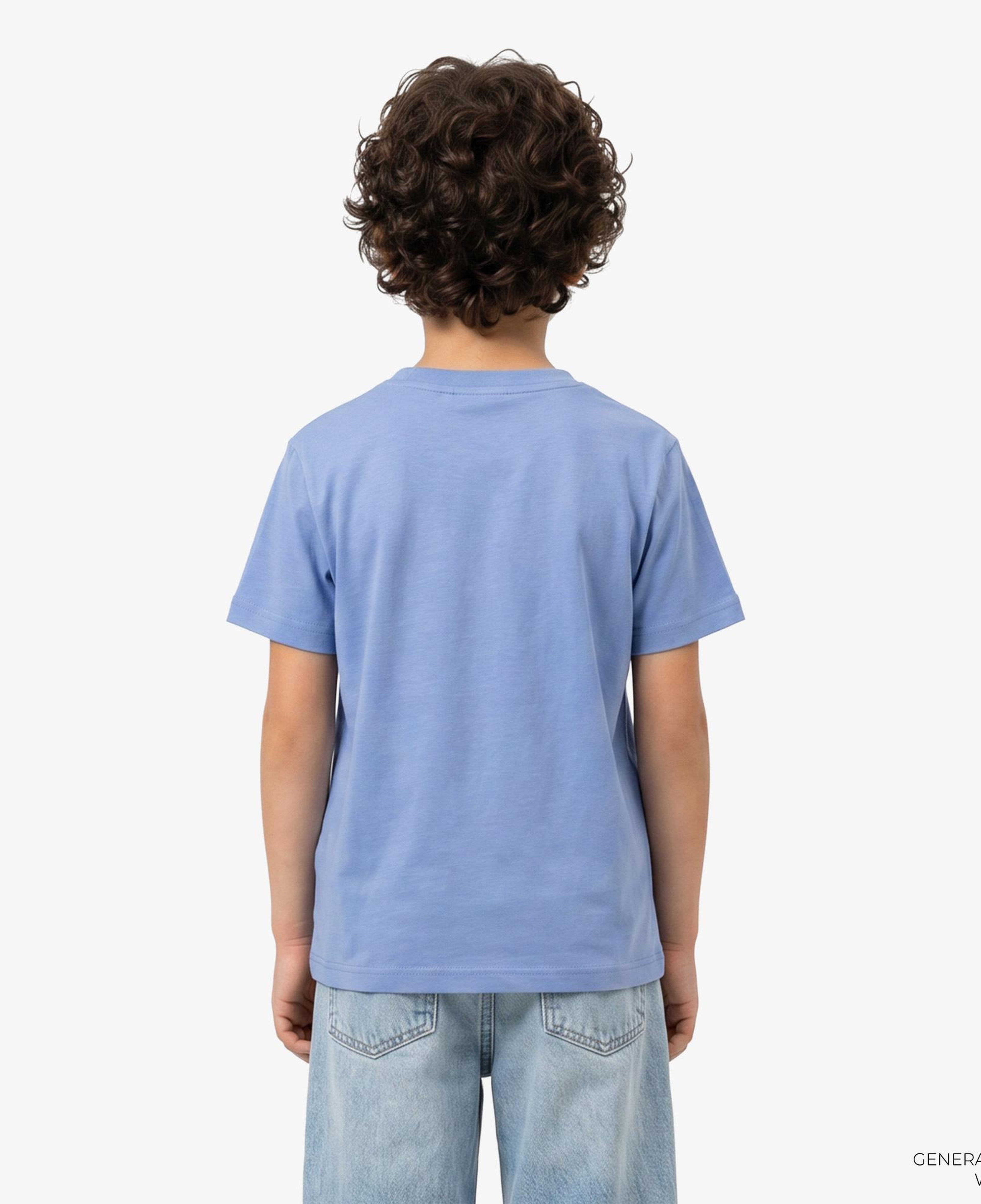 Calvin Klein Chest Logo Çocuk Mavi T-Shirt