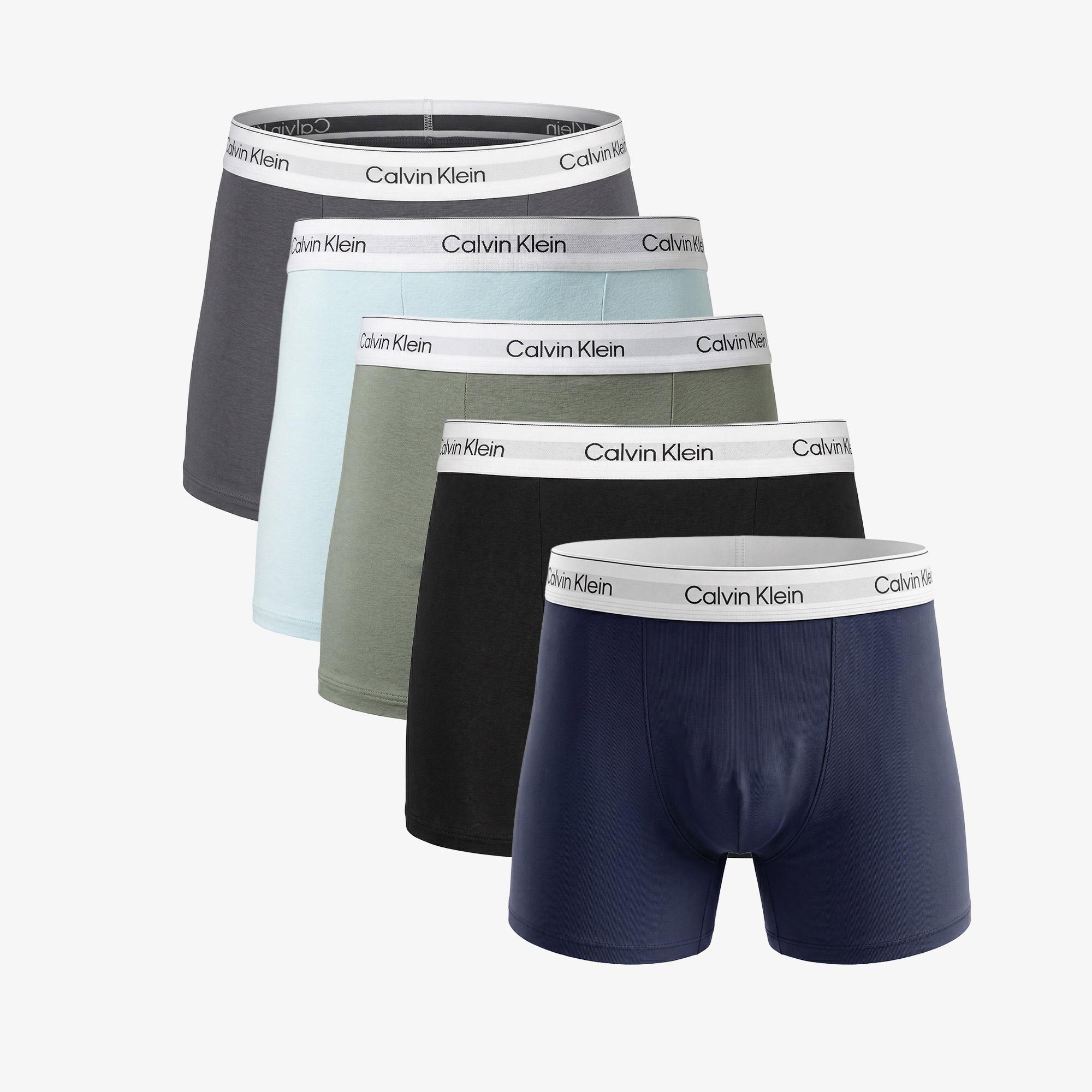 Calvin Klein Relaxed Fit Trunk 5'li Erkek Gri Boxer