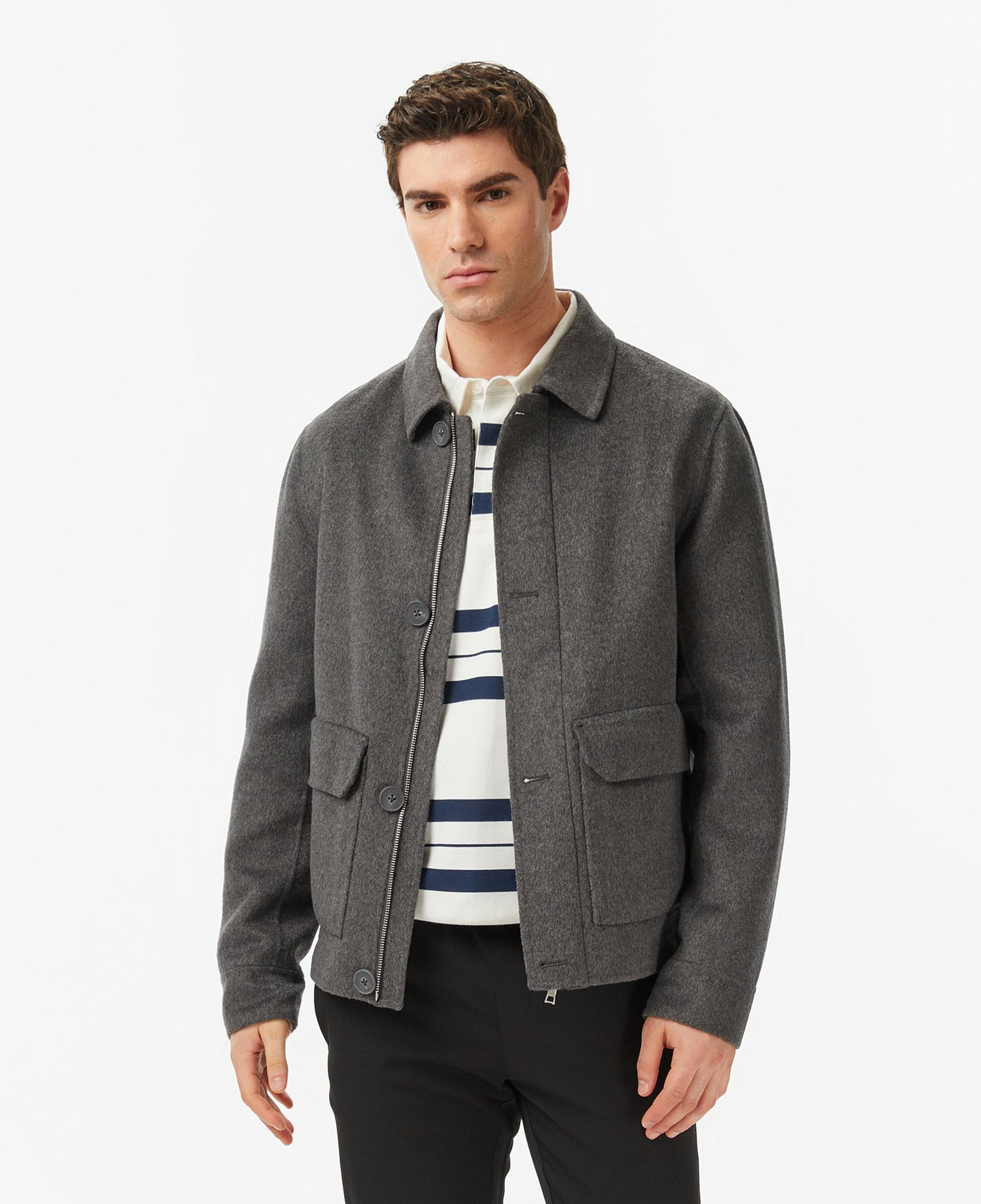 Nautica Erkek Gri Regular Fit Kaşe Ceket