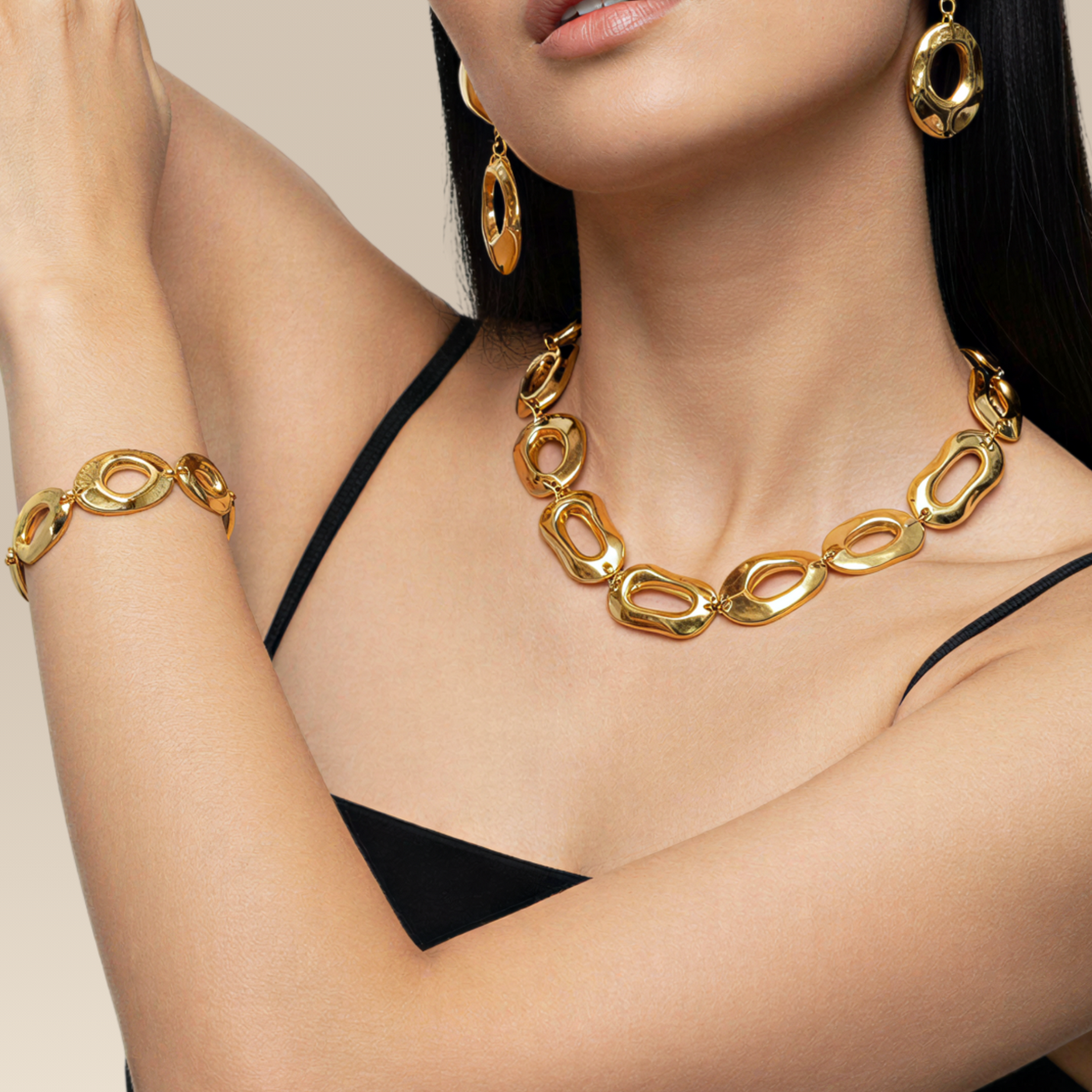 BERRİN ÖZKAN GOLDEN NOCTURNE KADIN KOLYE