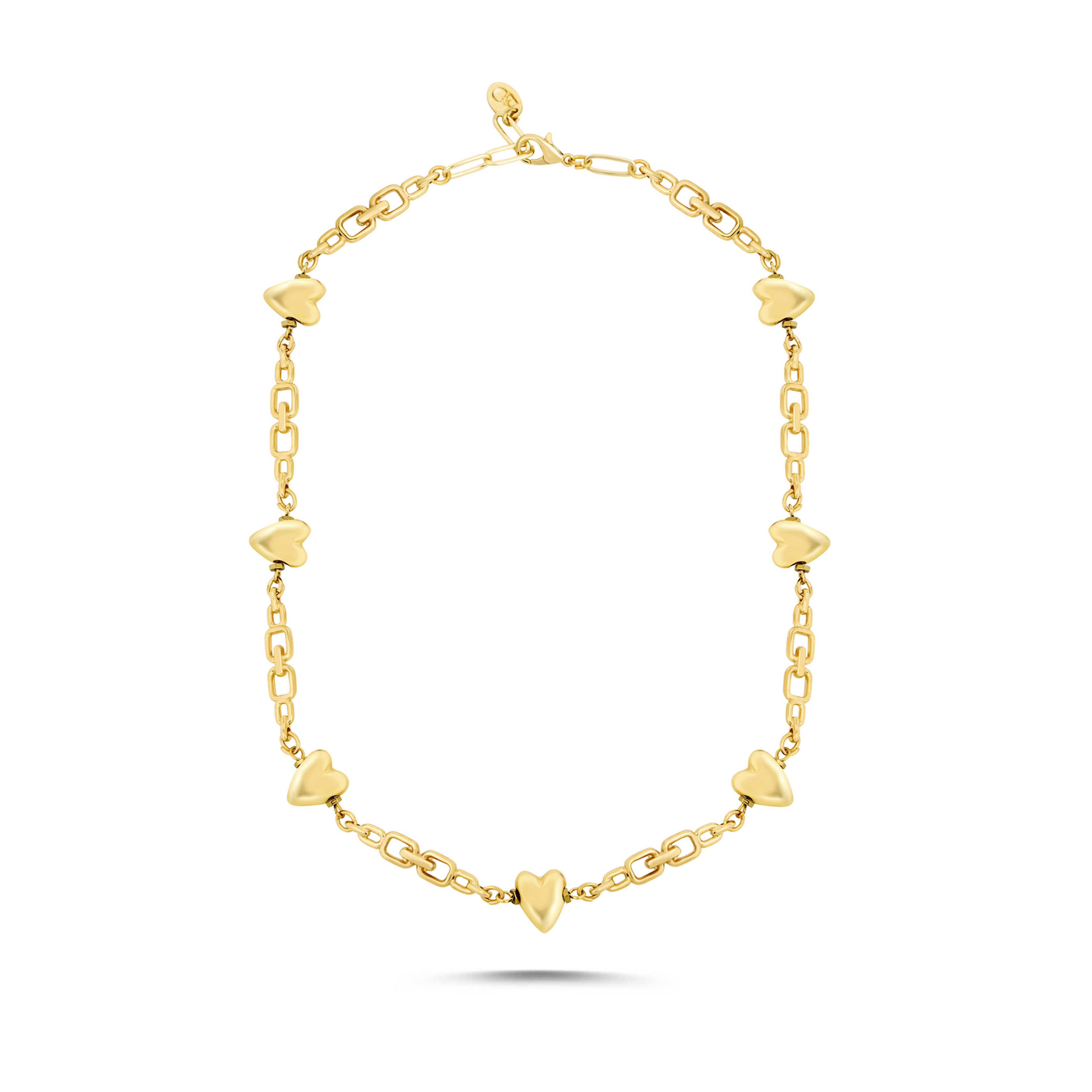 BERRİN ÖZKAN GOLDEN LINK KALP KADIN KOLYE