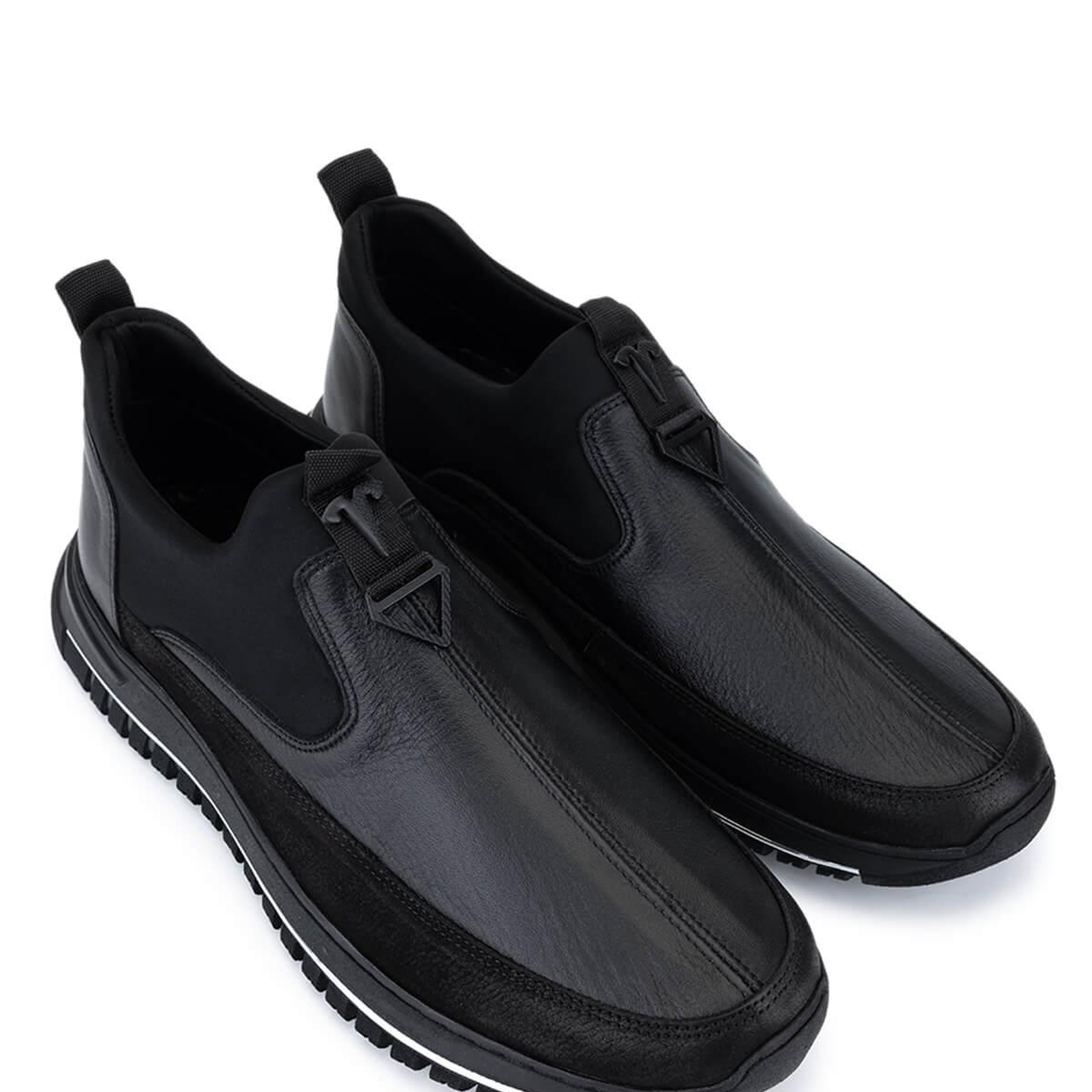 Tamer Tanca Erkek Hakiki Deri Siyah/Siyah Sneakers & Spor Ayakkabı