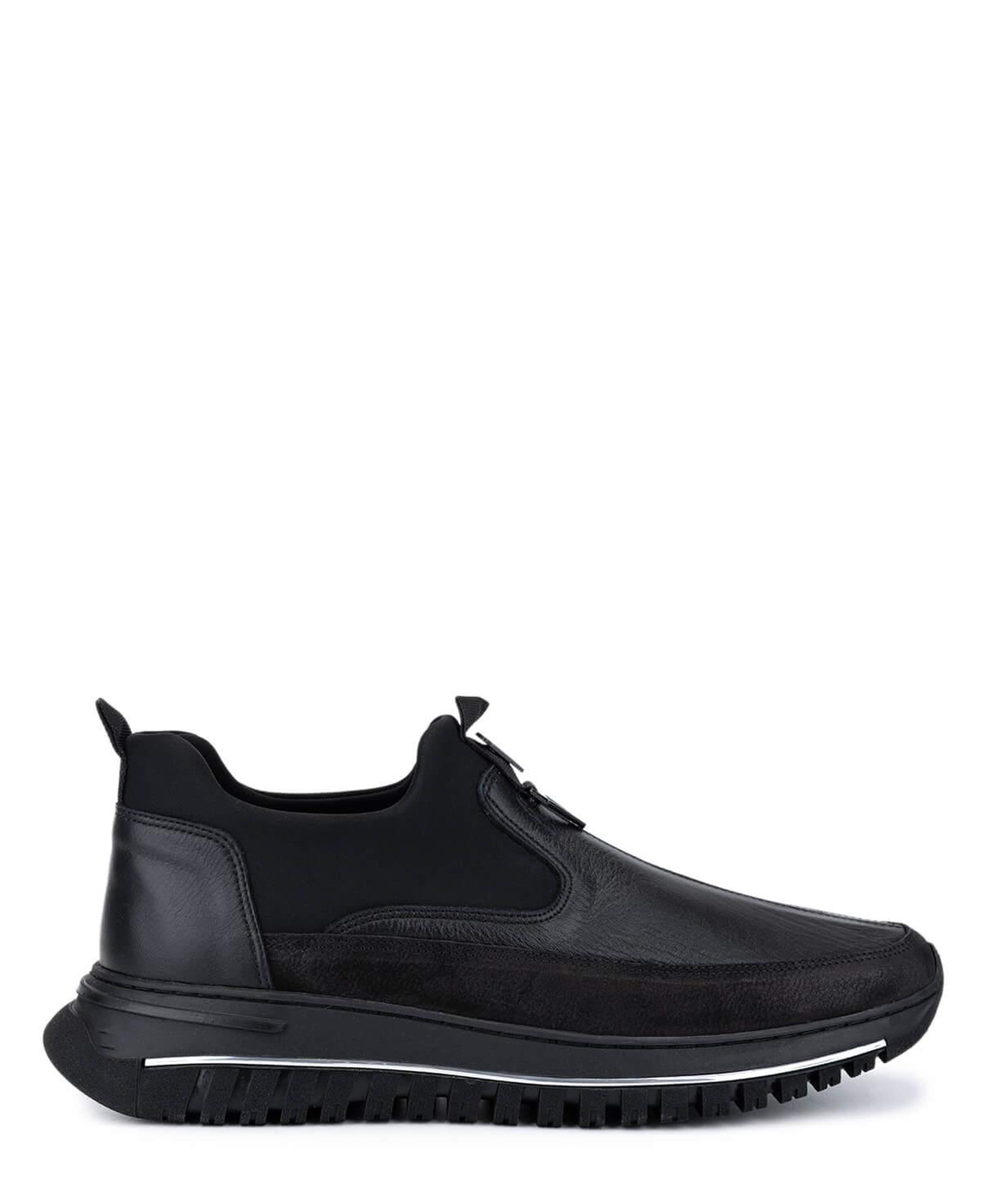 Tamer Tanca Erkek Hakiki Deri Siyah/Siyah Sneakers & Spor Ayakkabı