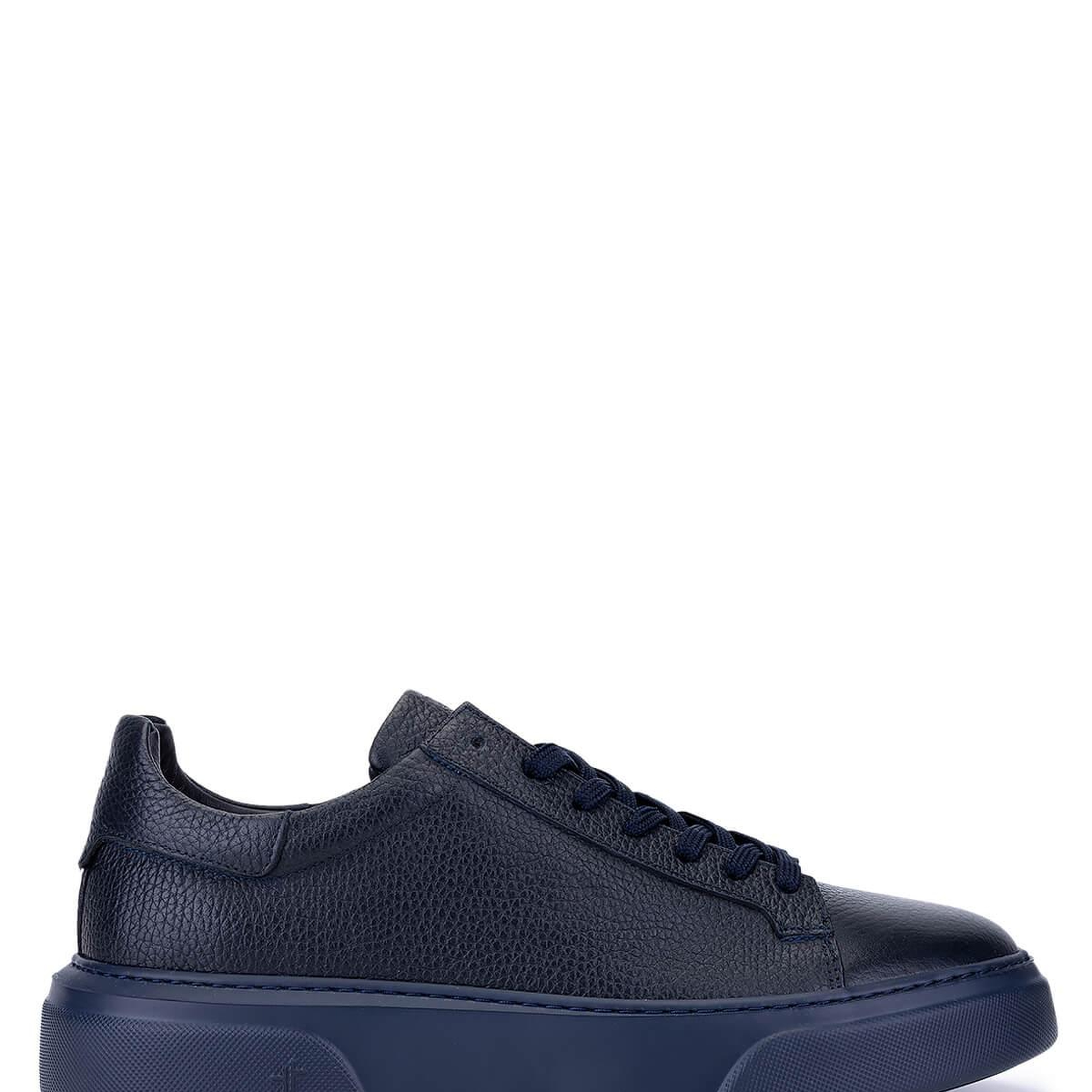 Tamer Tanca Erkek Hakiki Deri Lacivert Taban Sneakers & Spor Ayakkabı