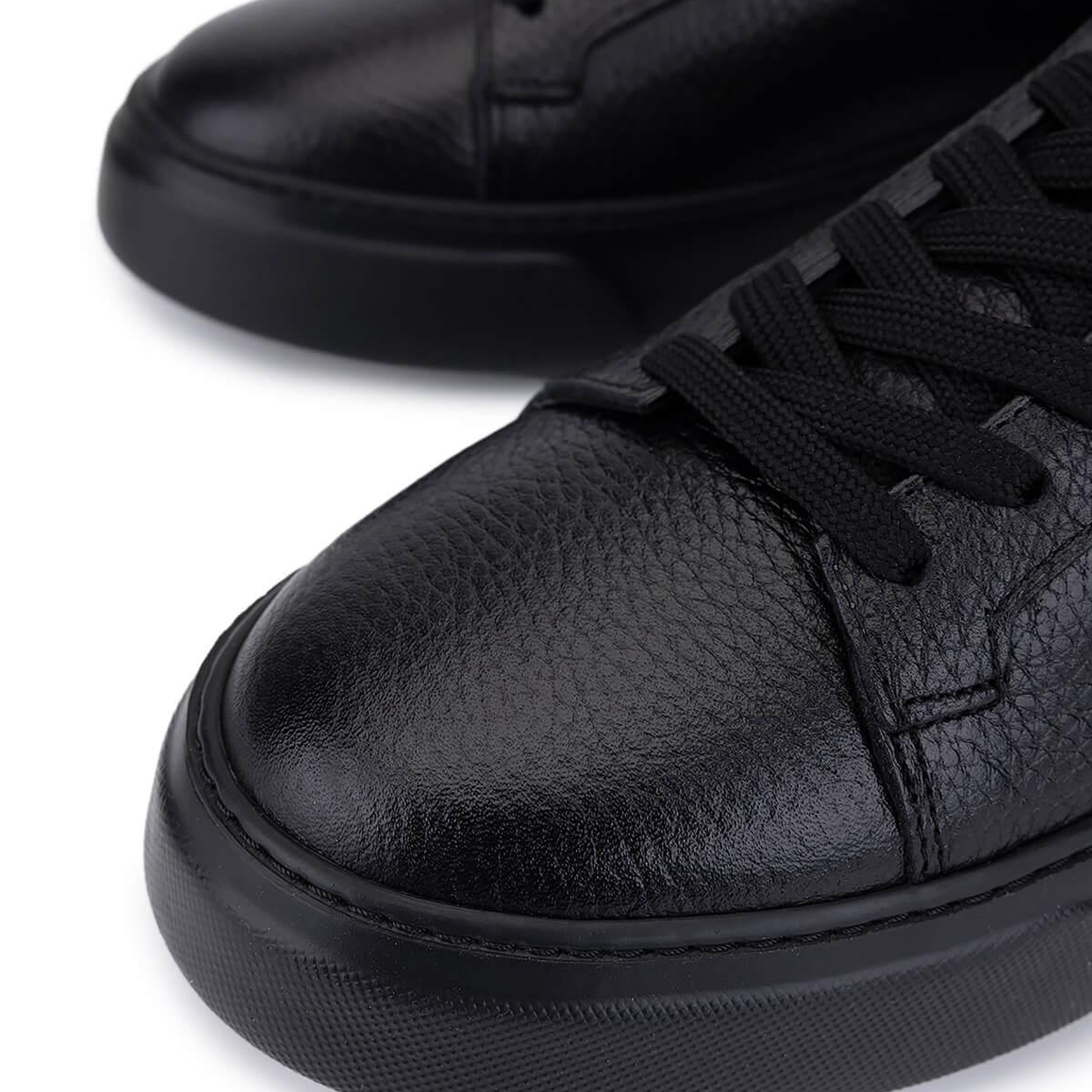 Tamer Tanca Erkek Hakiki Deri Siyah Taban Sneakers & Spor Ayakkabı