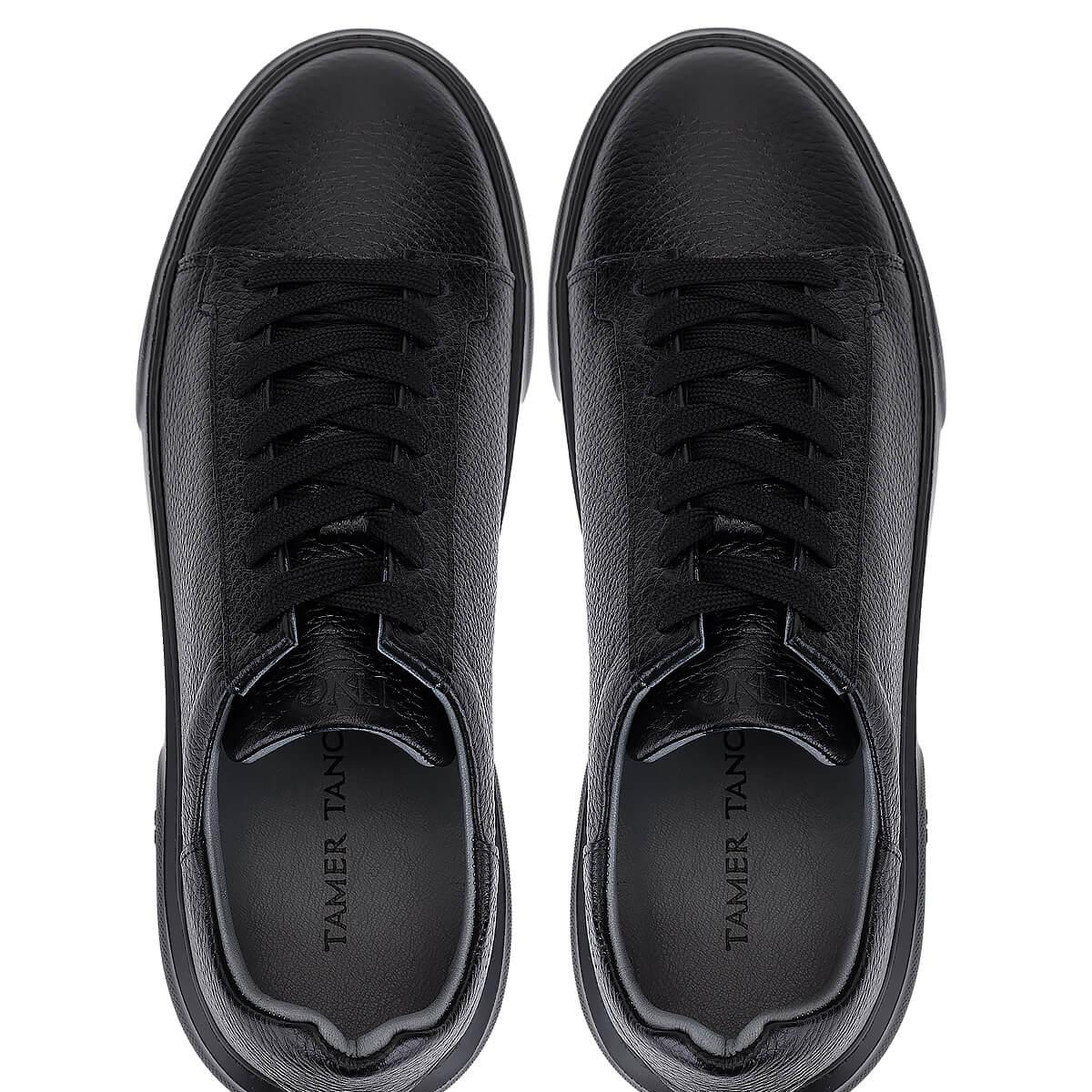 Tamer Tanca Erkek Hakiki Deri Siyah Taban Sneakers & Spor Ayakkabı