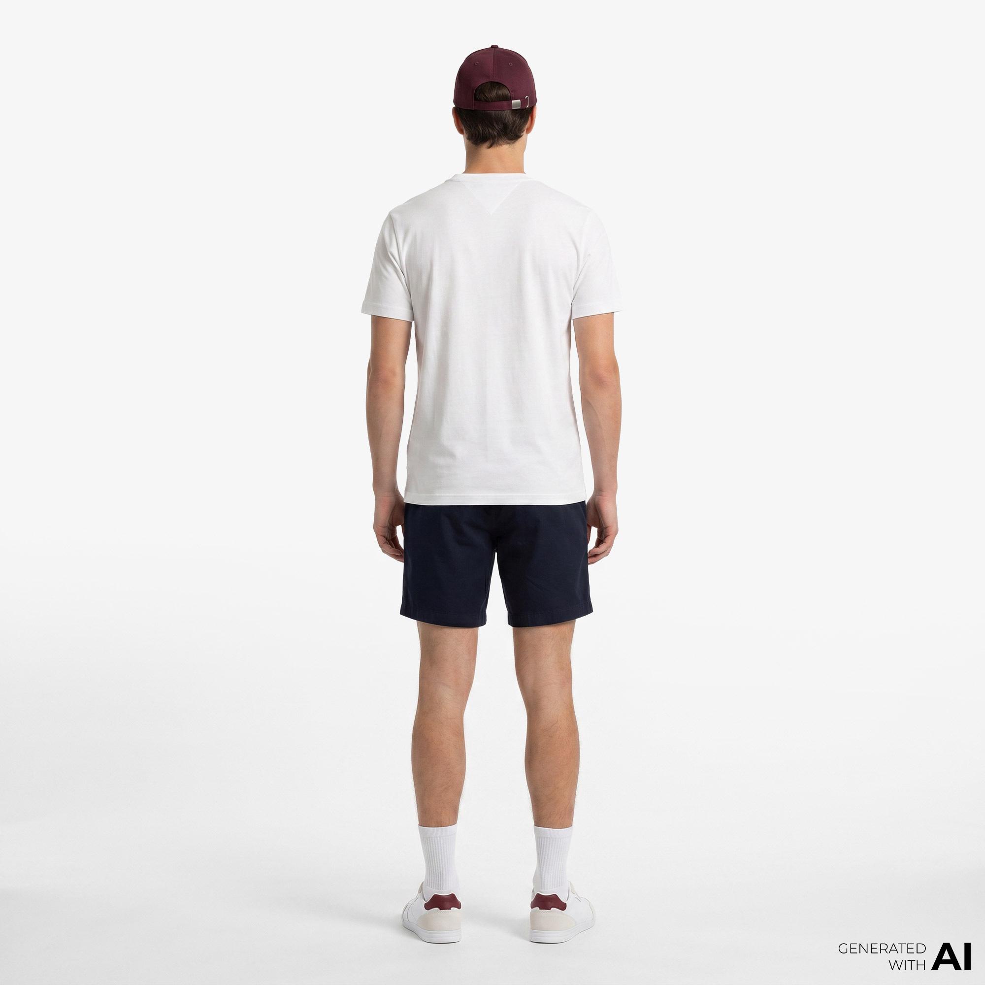 Tommy Hilfiger Brand Love Erkek Beyaz T-Shirt