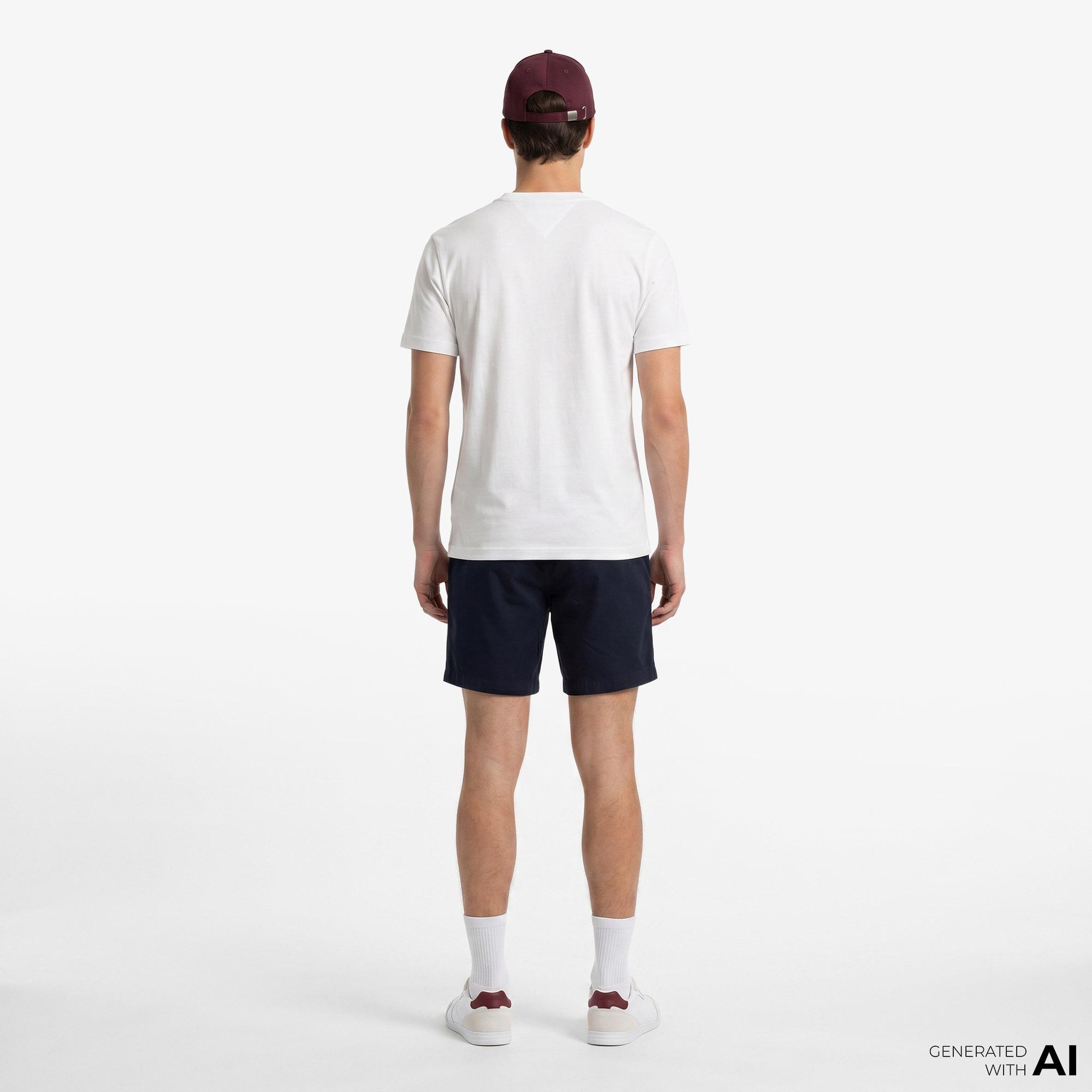 Tommy Hilfiger Brand Love Erkek Beyaz T-Shirt