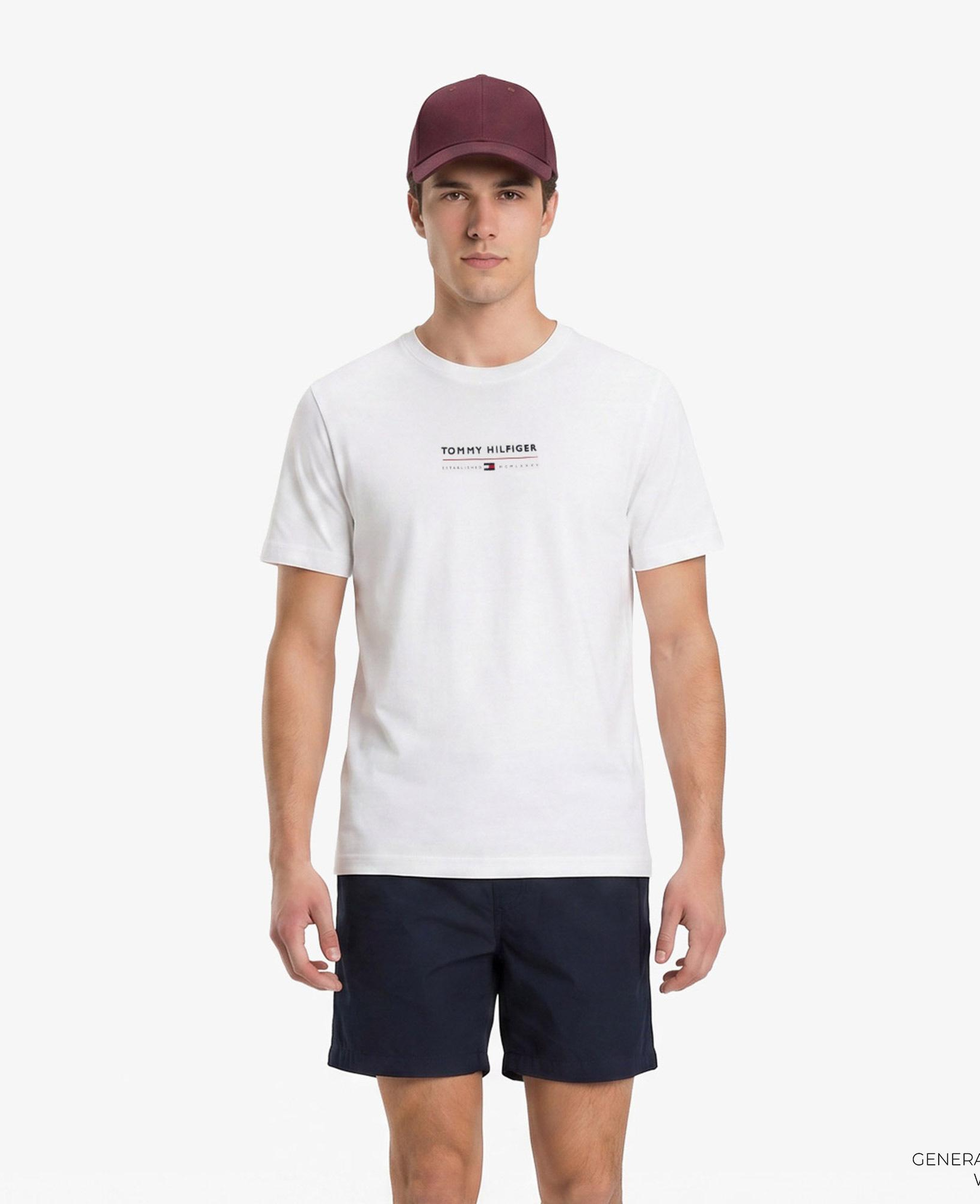 Tommy Hilfiger Brand Love Erkek Beyaz T-Shirt