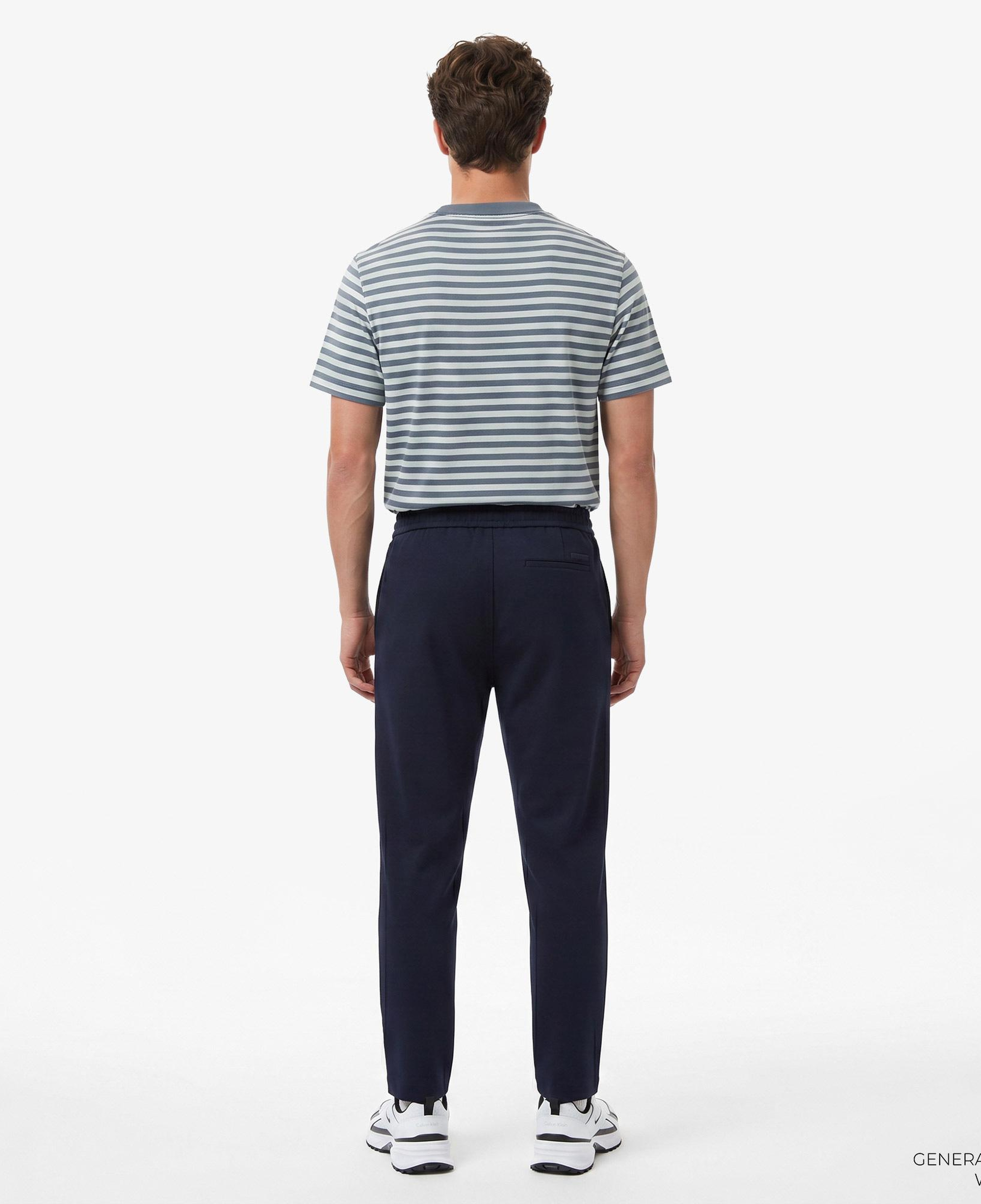 Calvin Klein Tapered Tech Knit Pleated Erkek Mavi Pantolon
