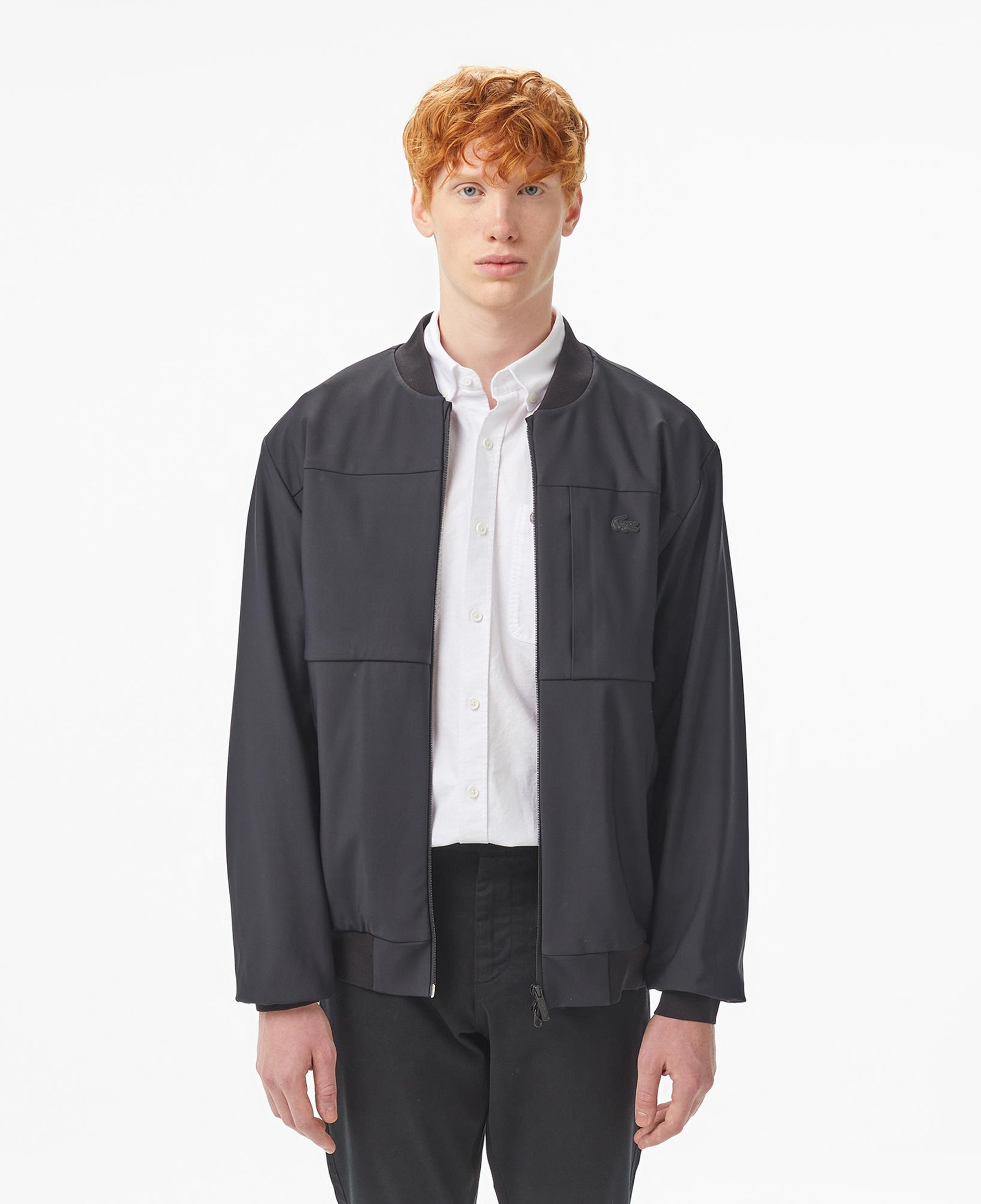 Lacoste Erkek Hakim Yaka Siyah Bomber Ceket