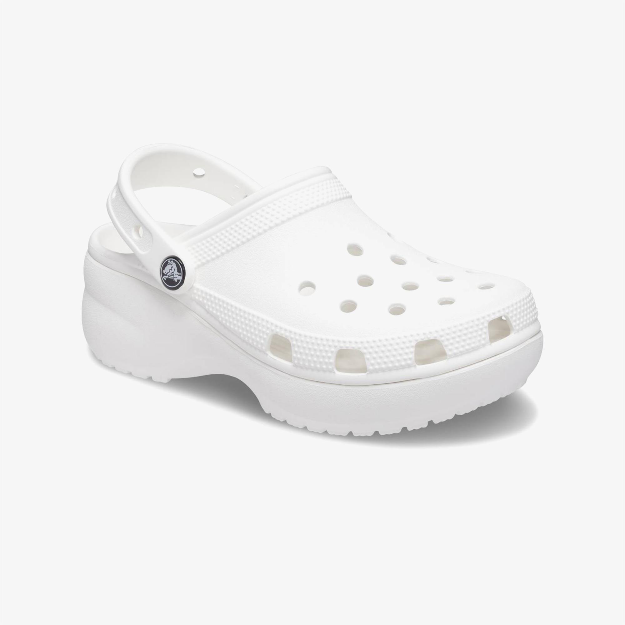 Crocs Classic Platform Clog Kadın Beyaz Terlik