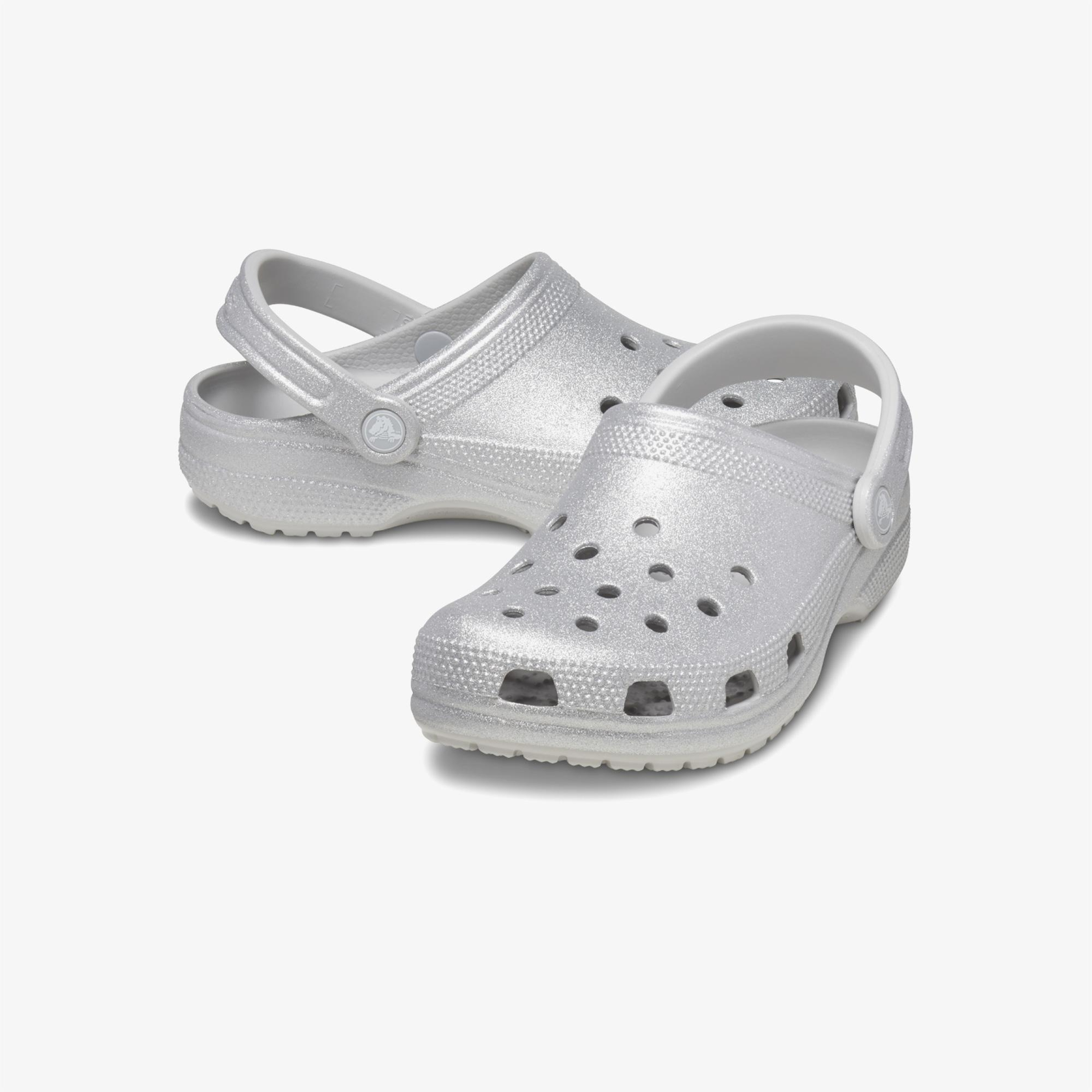 Crocs Classic Glitter Kadın Gri Terlik