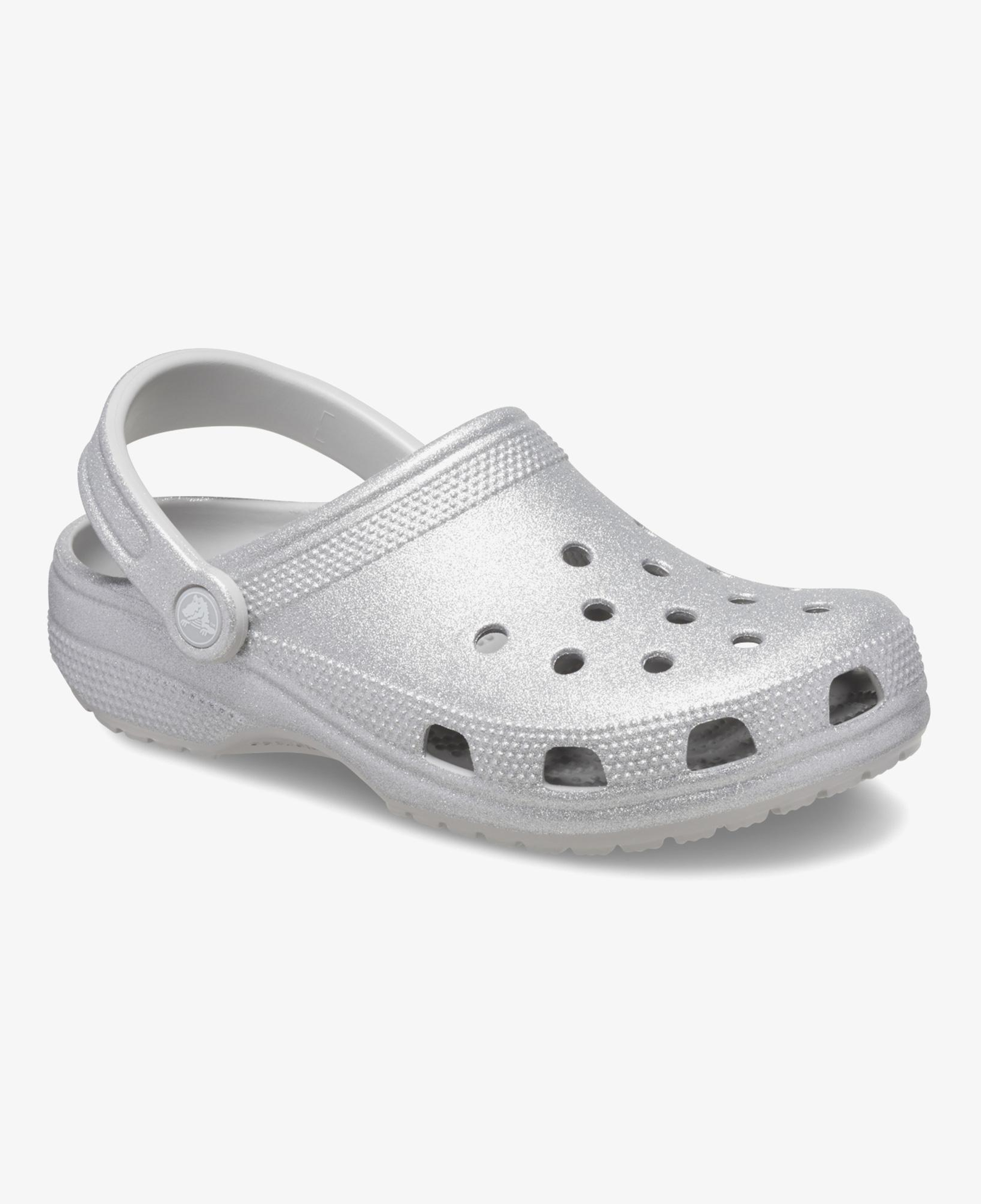 Crocs Classic Glitter Kadın Gri Terlik