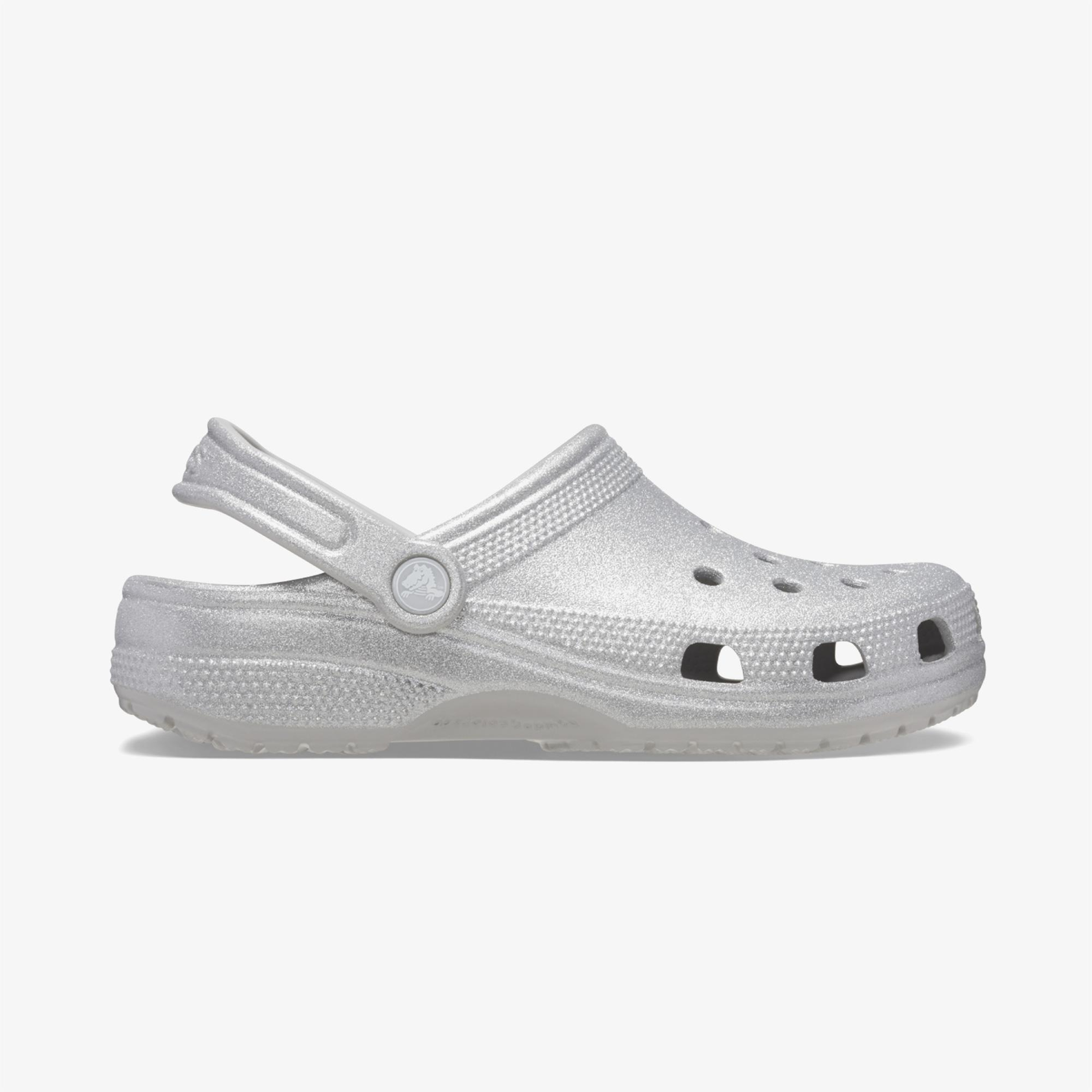Crocs Classic Glitter Kadın Gri Terlik