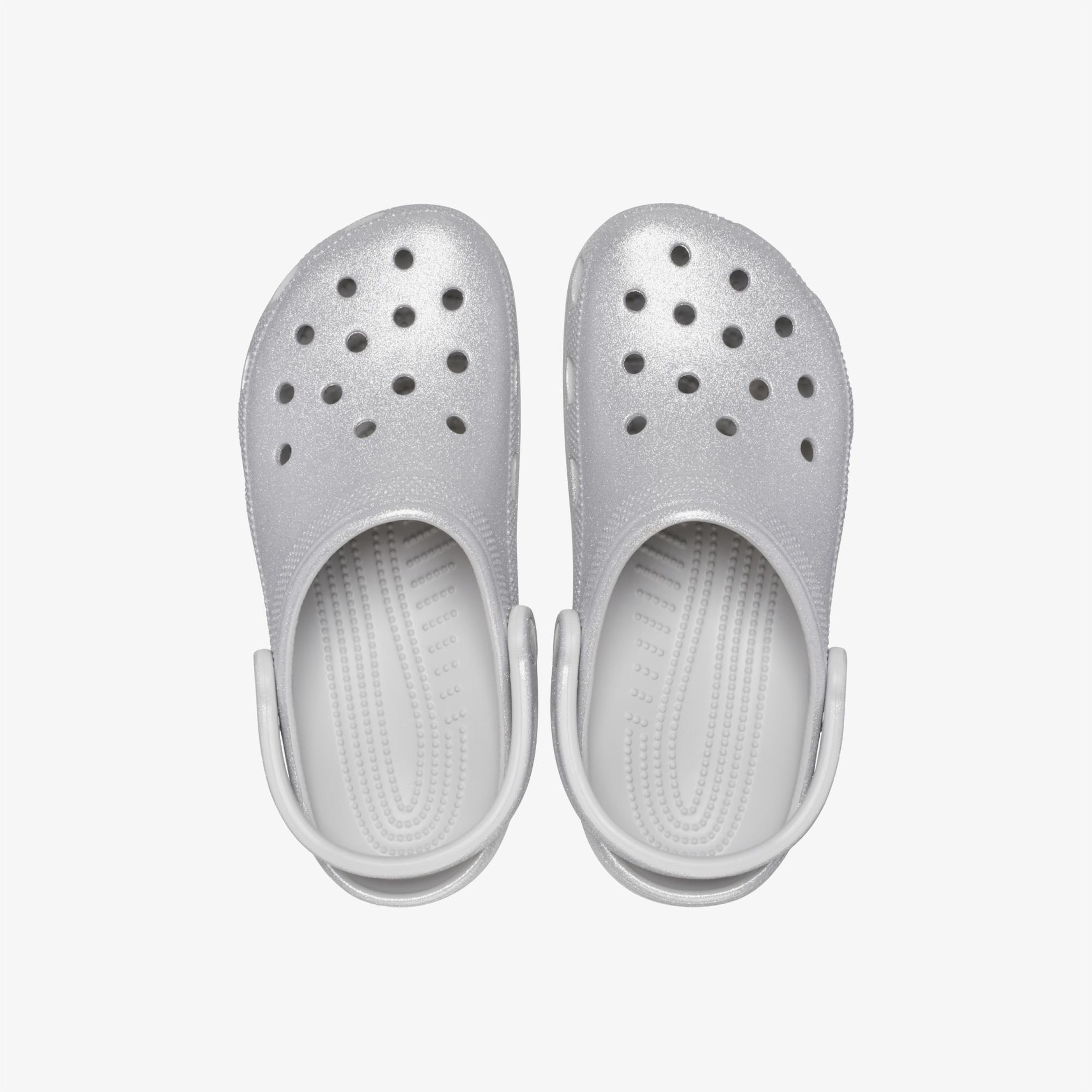 Crocs Classic Glitter Kadın Gri Terlik