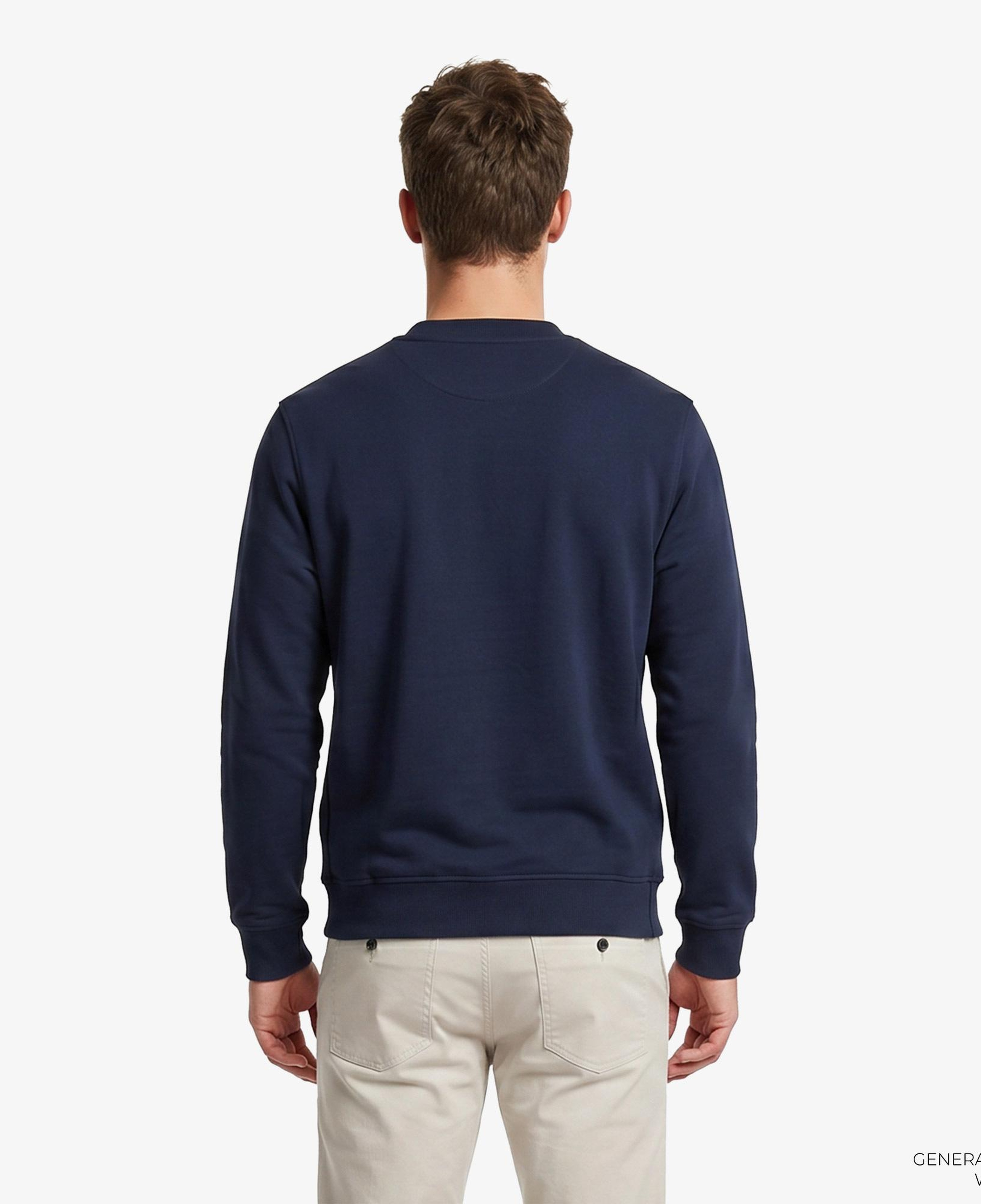 Boss We Small Crew Erkek Mavi Sweatshirt