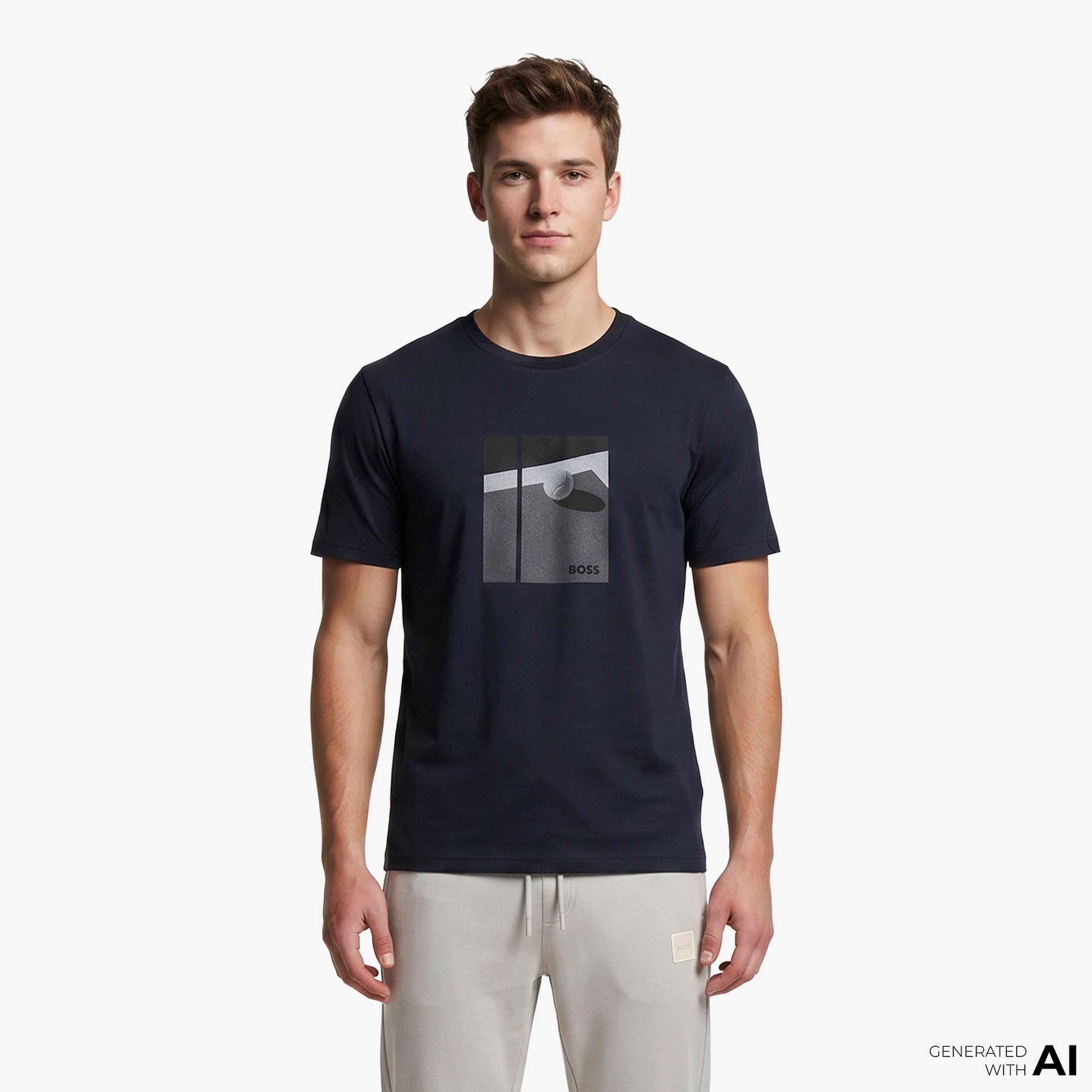 Boss Join Relaxed Erkek Lacivert T-Shirt