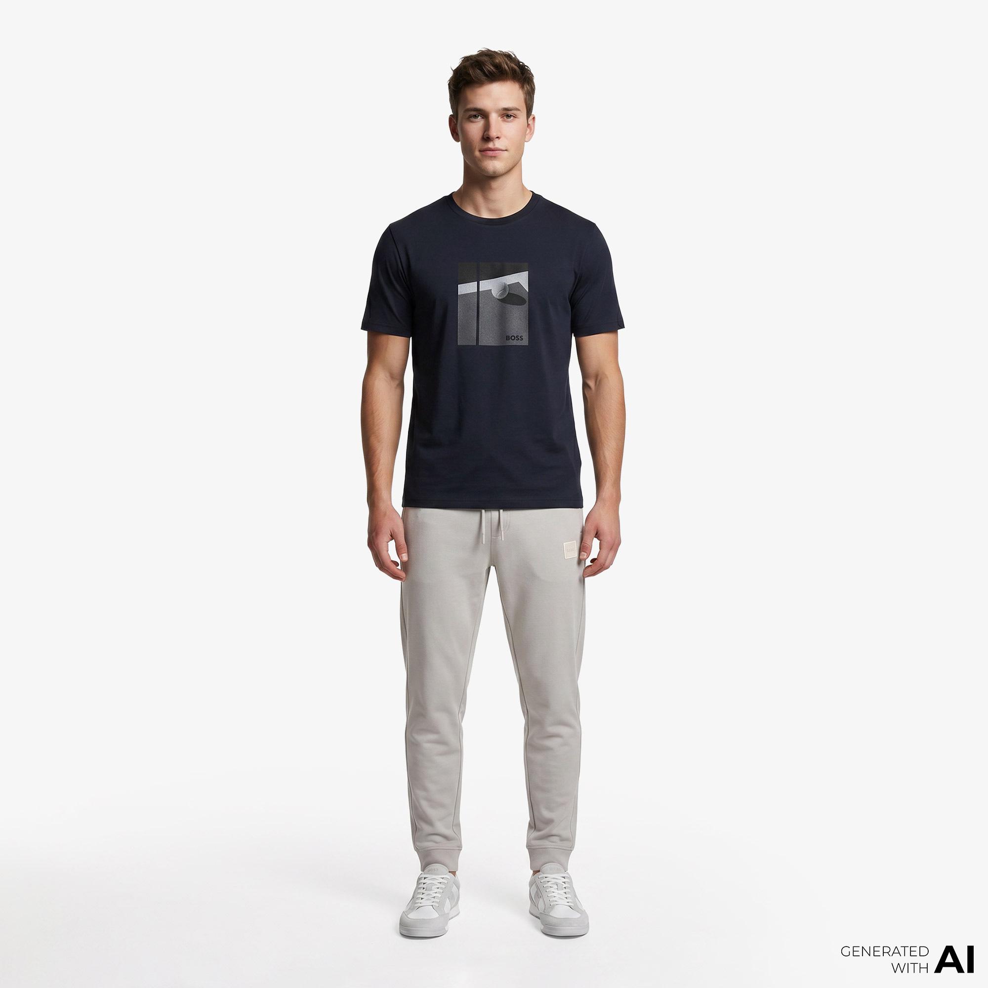 Boss Join Relaxed Erkek Lacivert T-Shirt