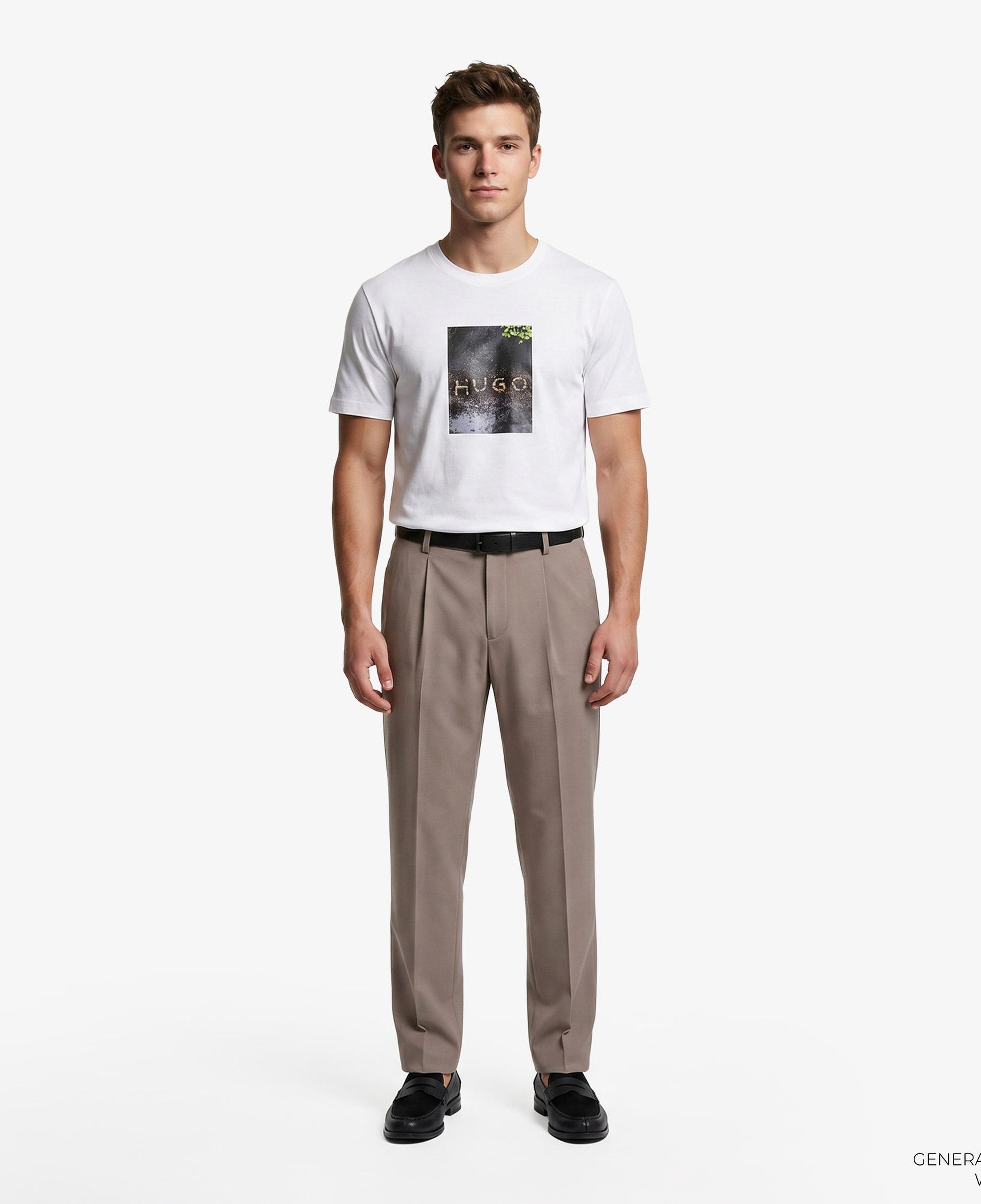 Hugo Doreston Erkek Beyaz T-Shirt