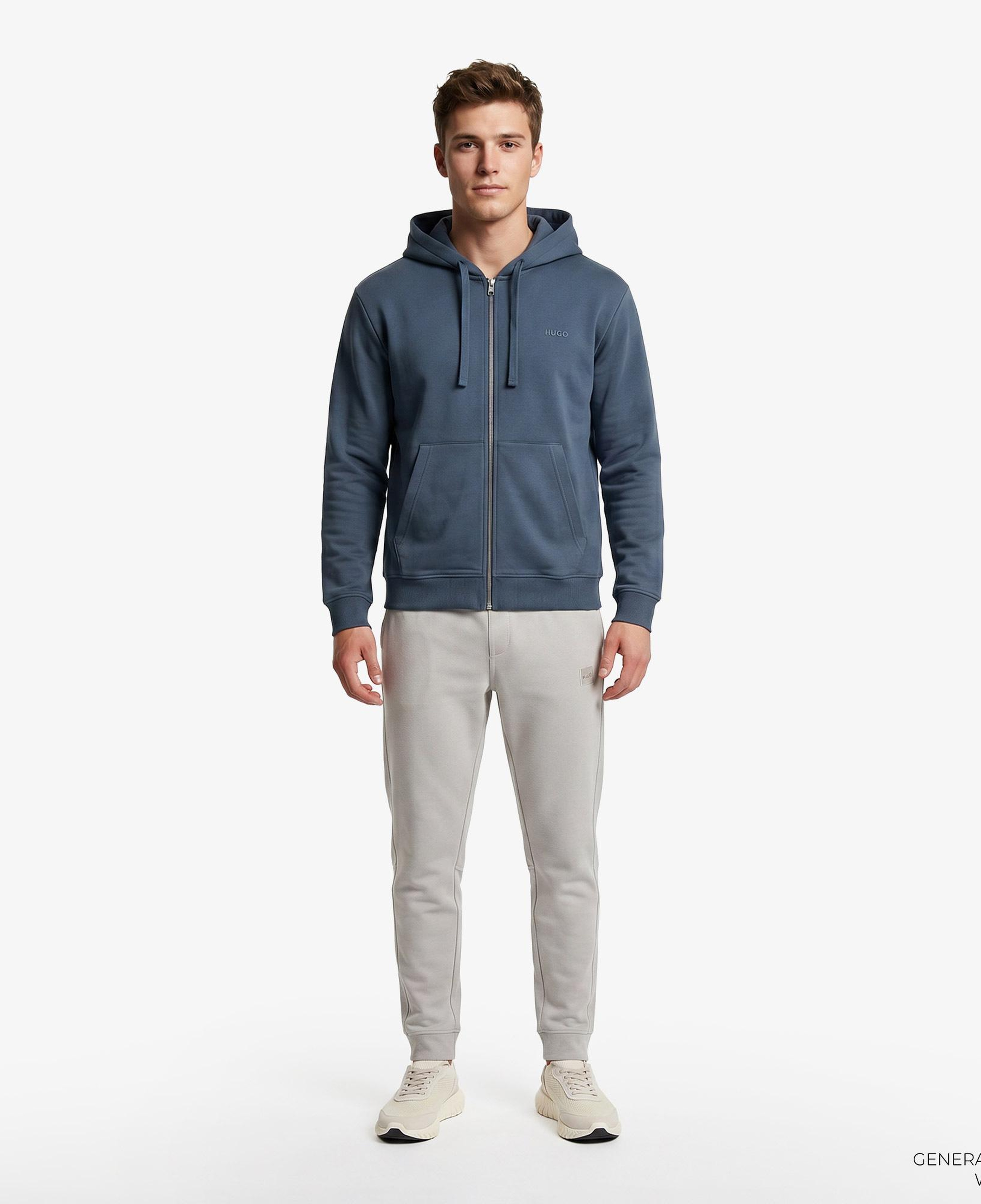 Hugo Dapo Fermuarlı Erkek Mavi Sweatshirt